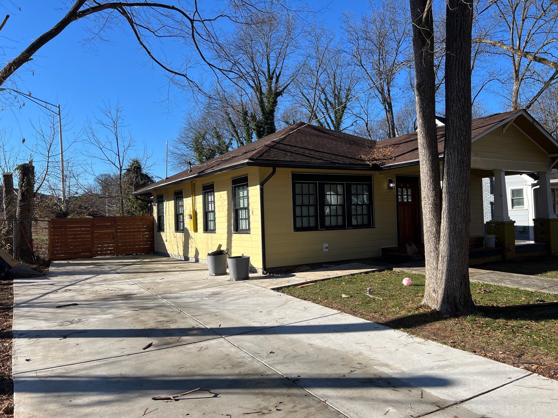 Cedar Tongue & Groove Porch Ceiling Installation Plus James Hardie Siding Replacement by Nelson Exteriors 