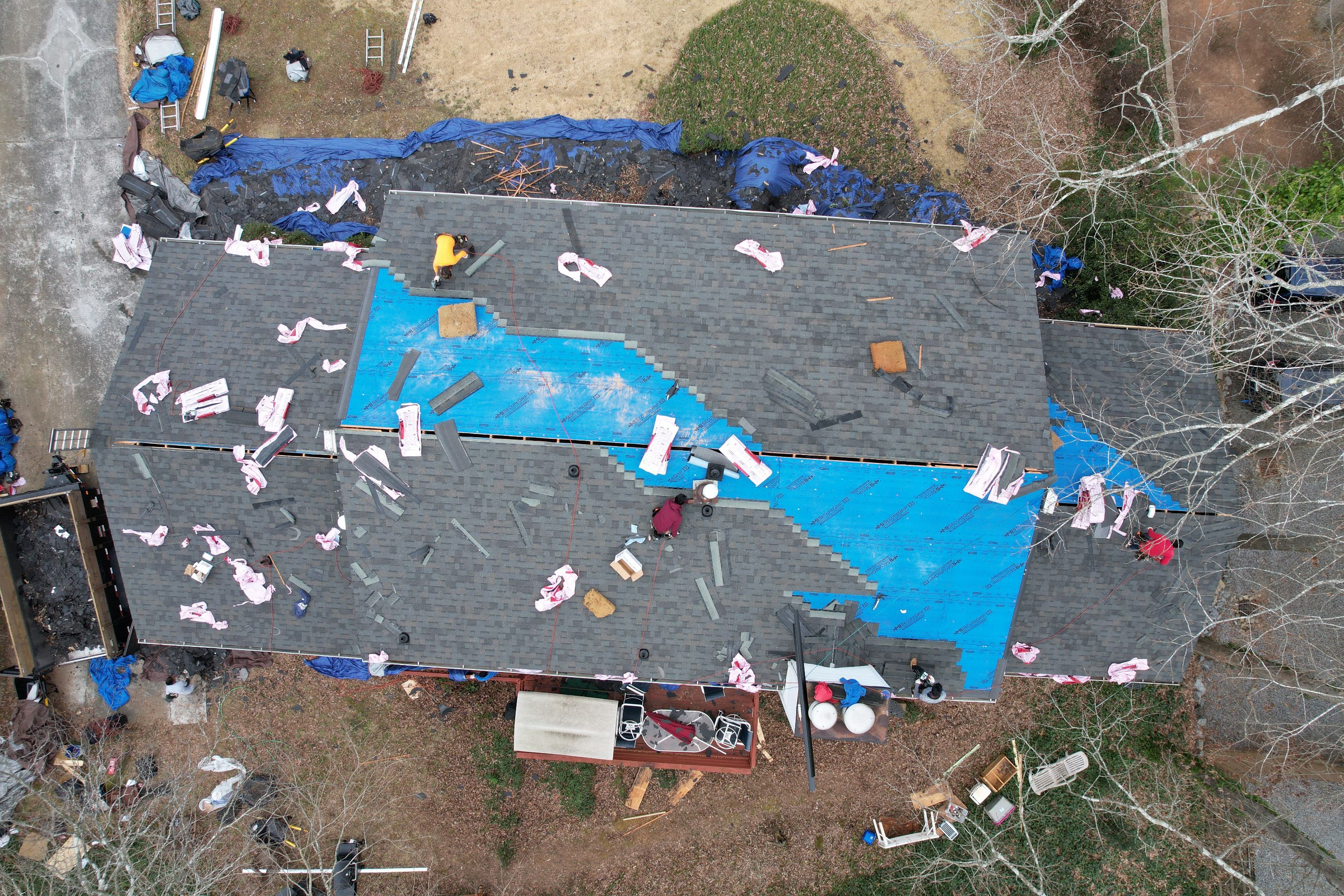 Residential Roofing Installation using Owens Corning by Inspector Roofing and Restoration