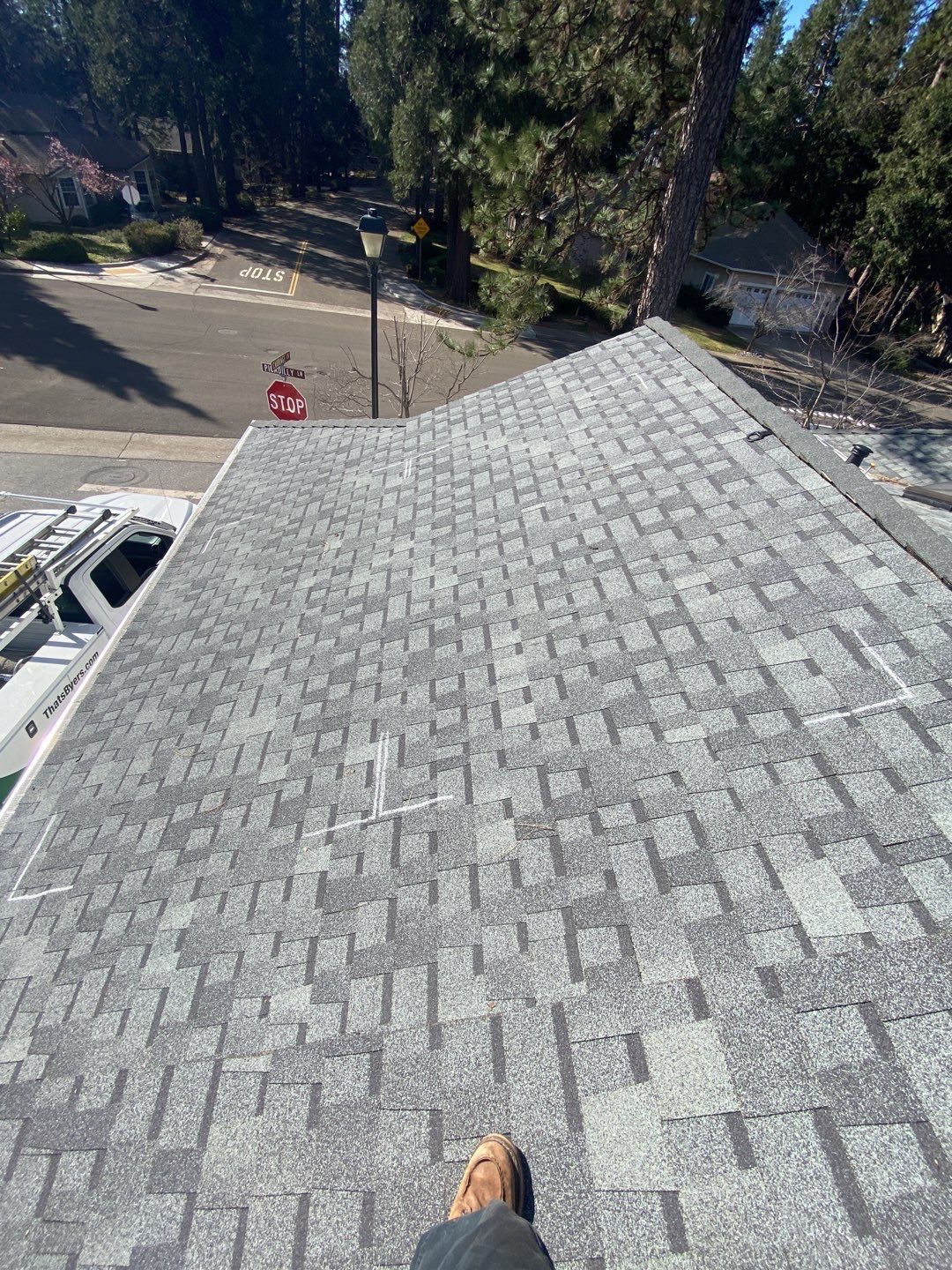 Attic Insulation, Roofing, and Solar for this in-town home by Byers Enterprises 