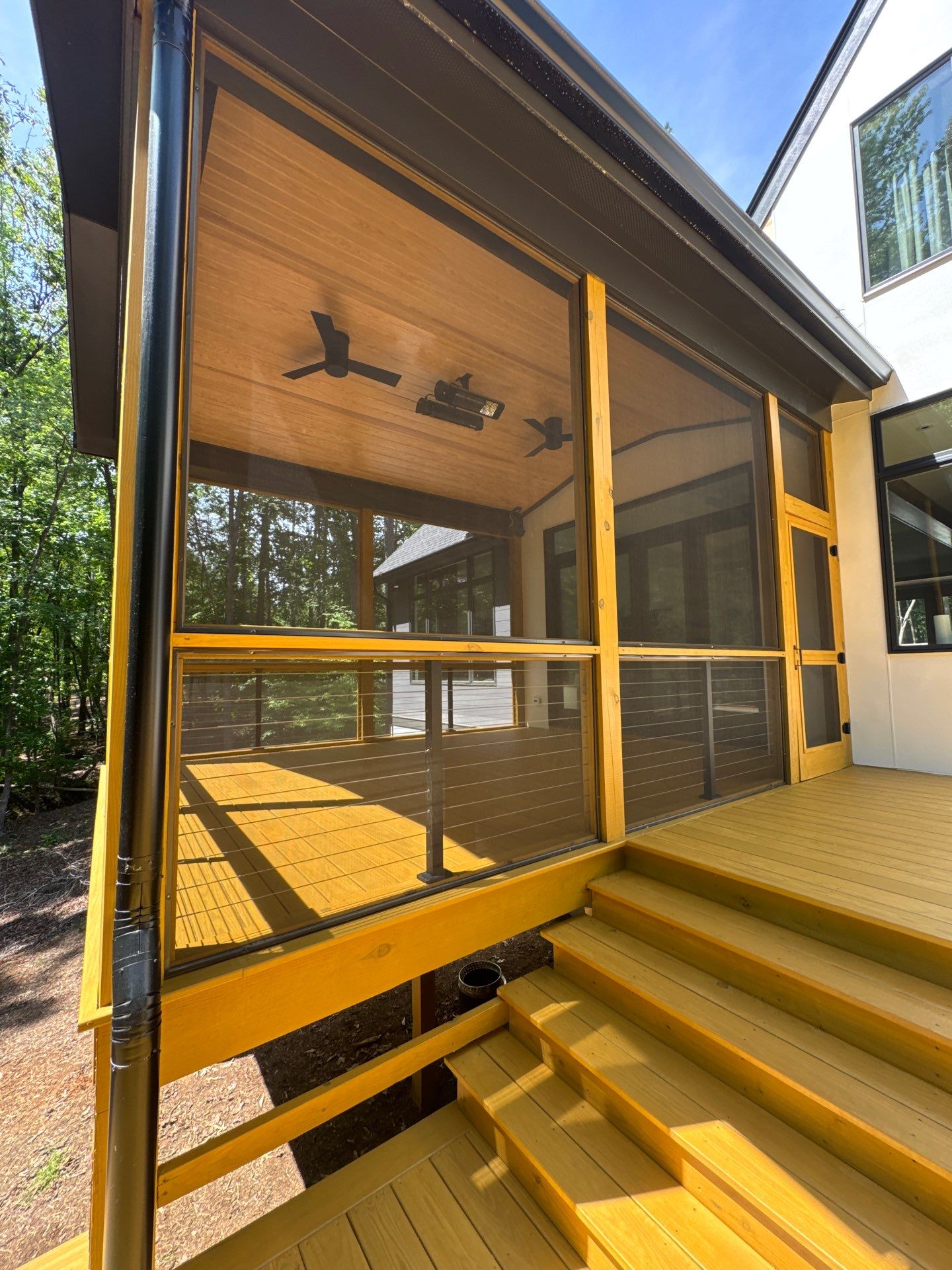 Porch and Deck staining  by GonzalezPainters & Contractors Inc 