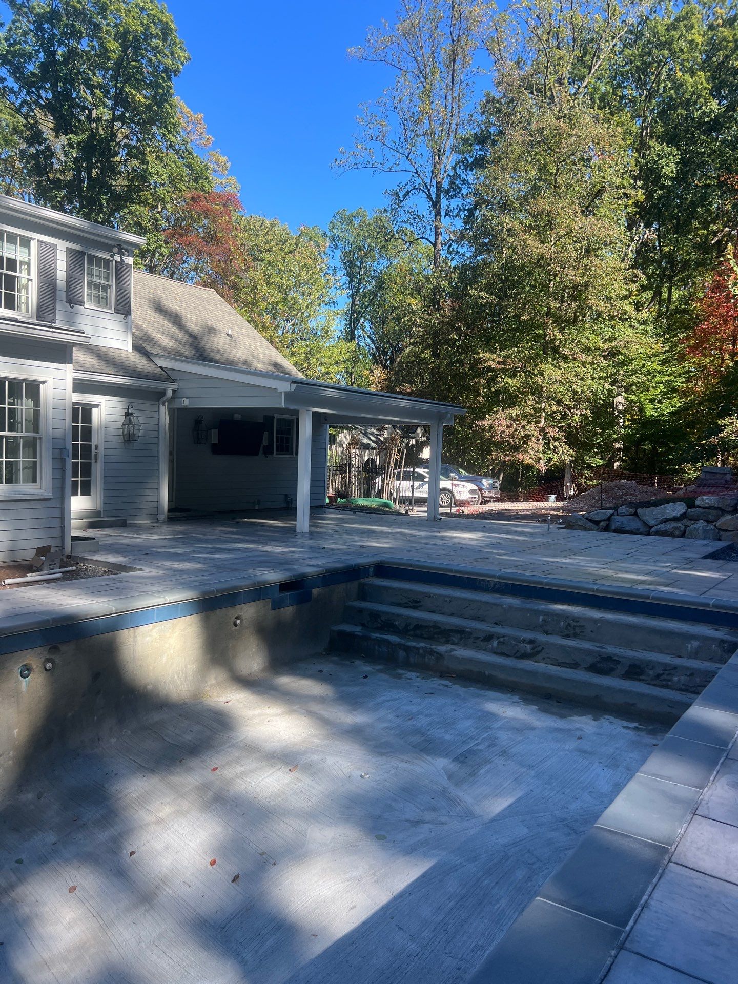 Stamped Concrete Pool Deck  by Architectural Concrete Design