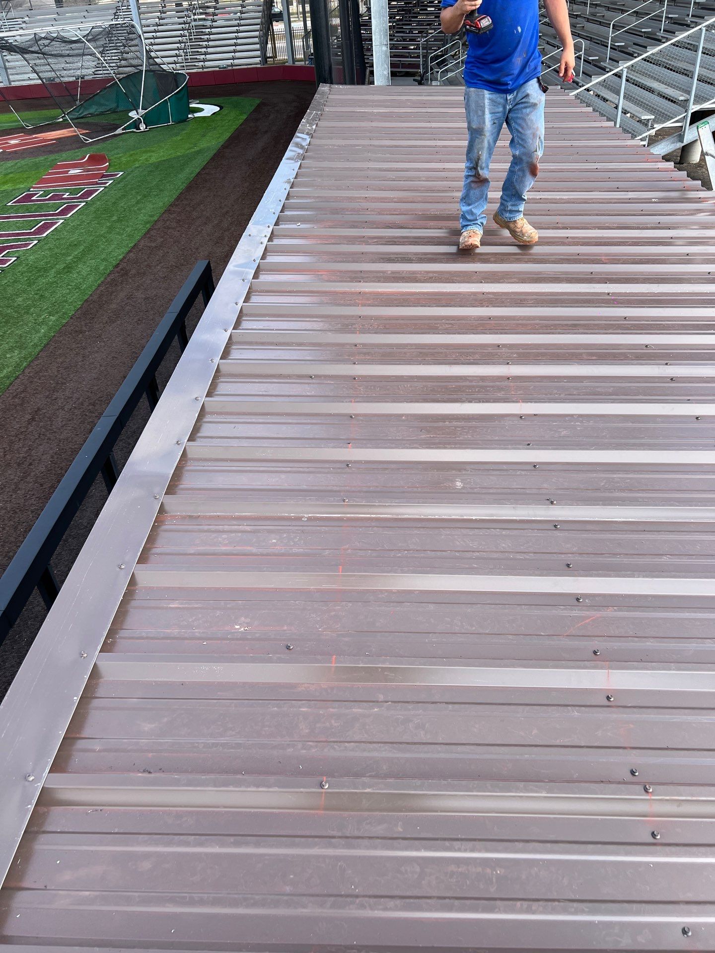 Wildcat Dugout by Bayfront Roofing and Construction