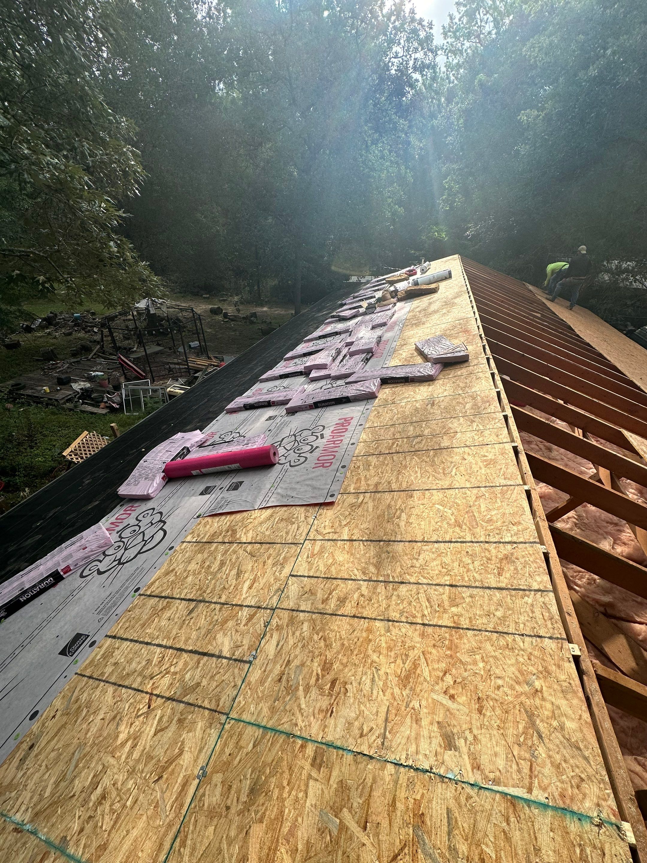 Residential Roofing Installation using Owen's Corning Duration (Lifetime) Shingles by Roof Repair Company