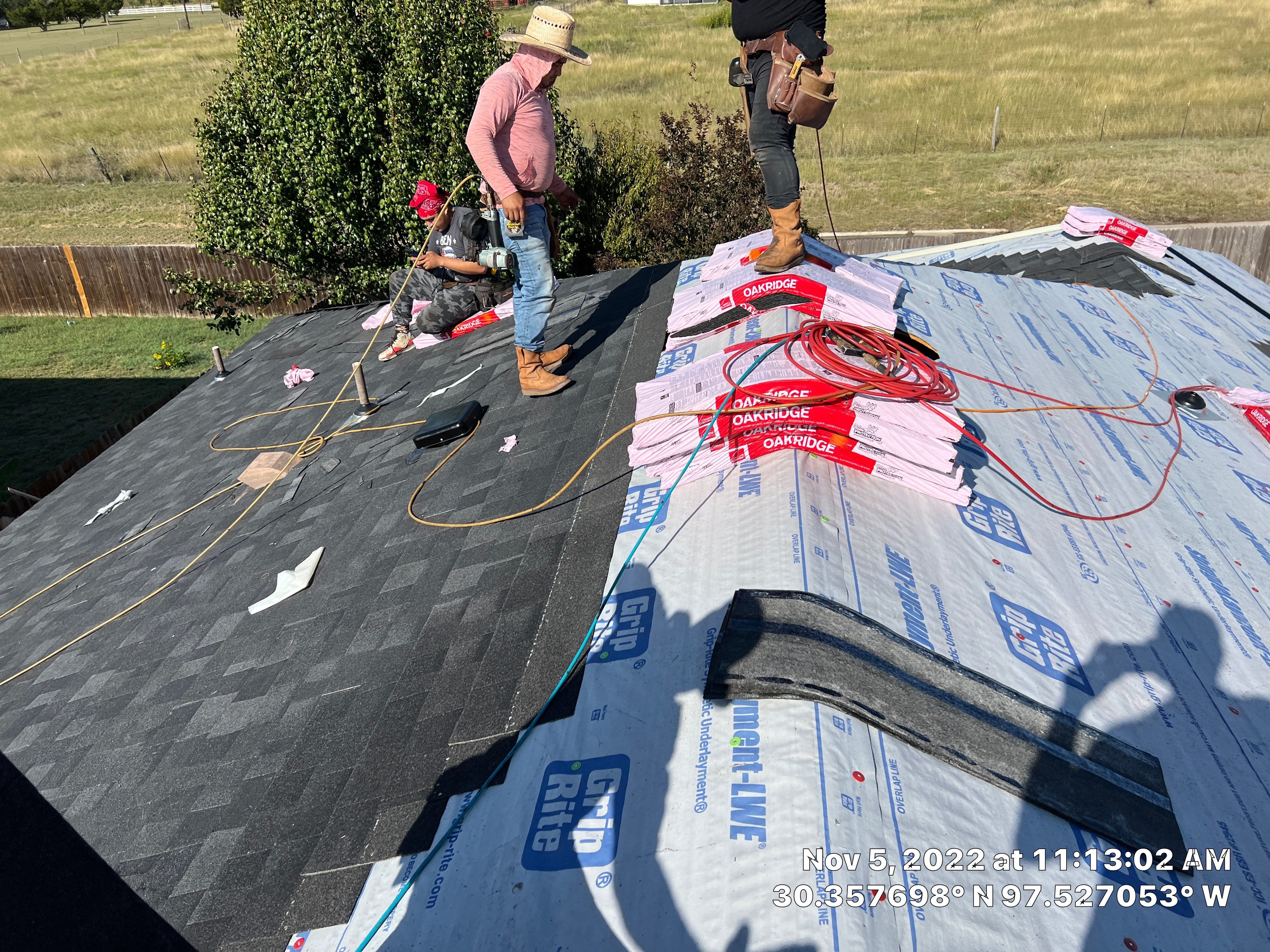 Asphalt Shingle Roof Replacement and Window Glazing in Manor by Caliber Restoration LLC