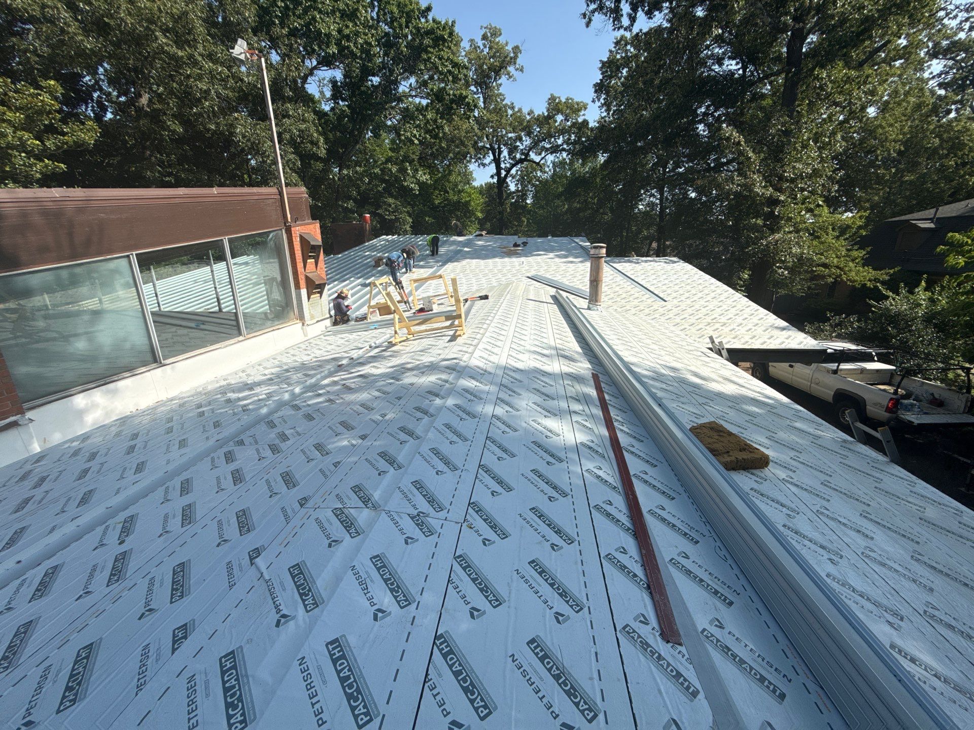 Residential Standing Seam Metal Roof and Membrane Replacement in Memphis by Revival Roofing Services