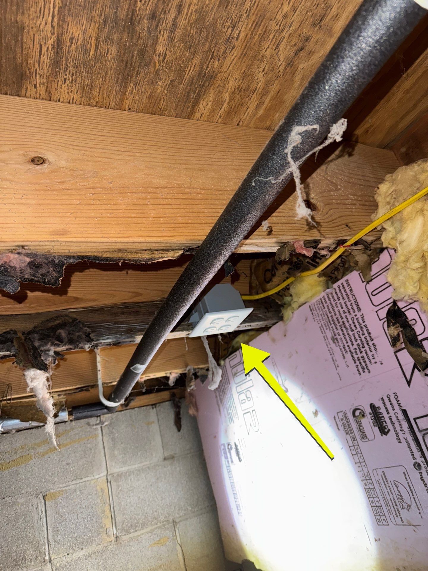 Crawl Space Receptacle Installation by Elite Electrical Solutions LLC