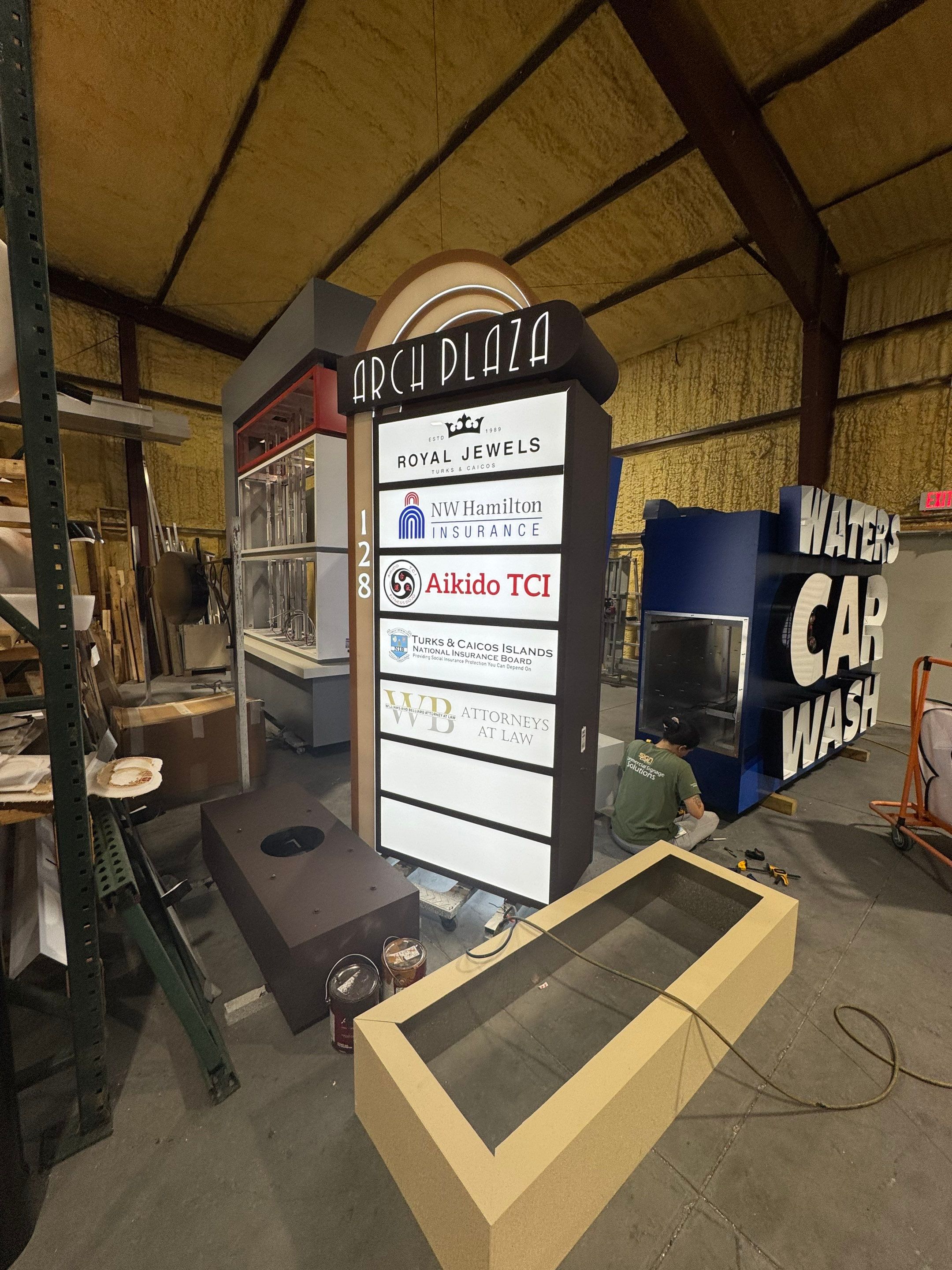 Arch Plaza Multi-tenant Monument by SignCrafters