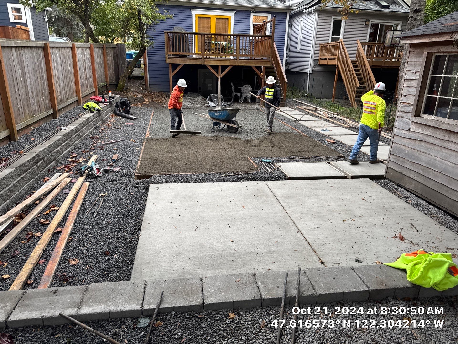 Turf Installation, Retaining Wall & Concrete Walkway | Seattle  by Jireh Asphalt & Concrete Inc 