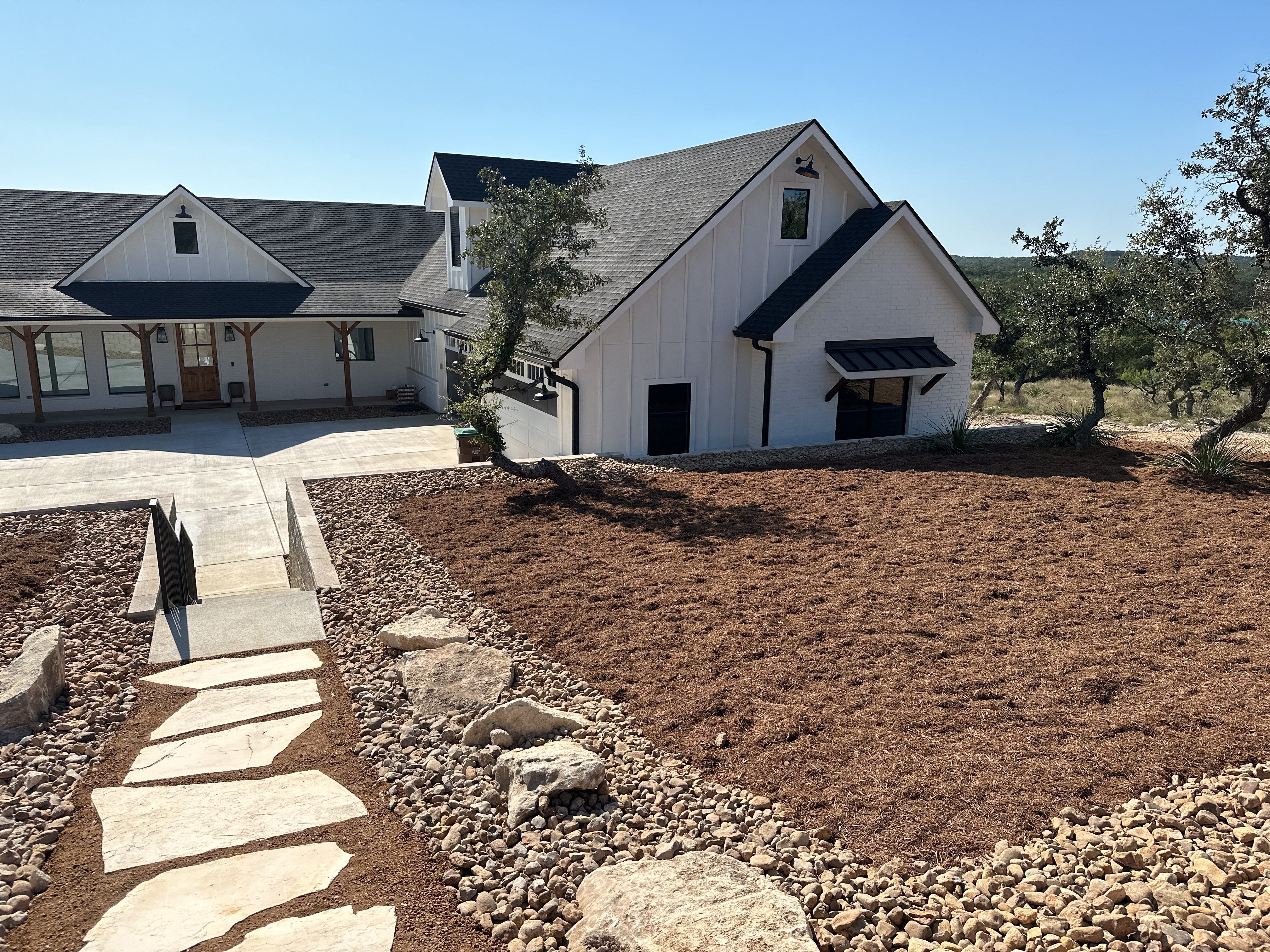 Xeriscape on Modern Home by Singer Services