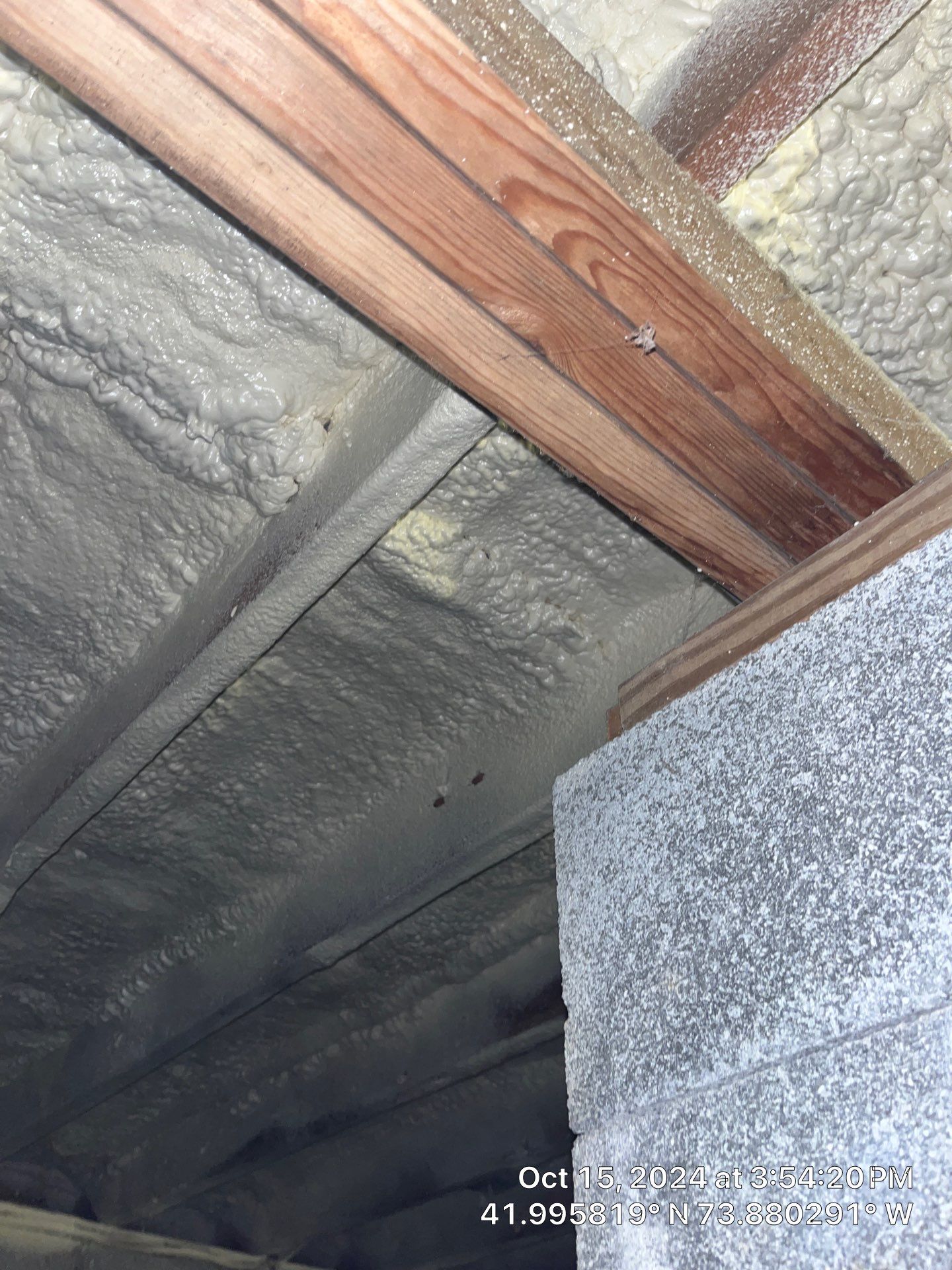Attic Insulation using open cell spray foam by NYS Foam & Energy