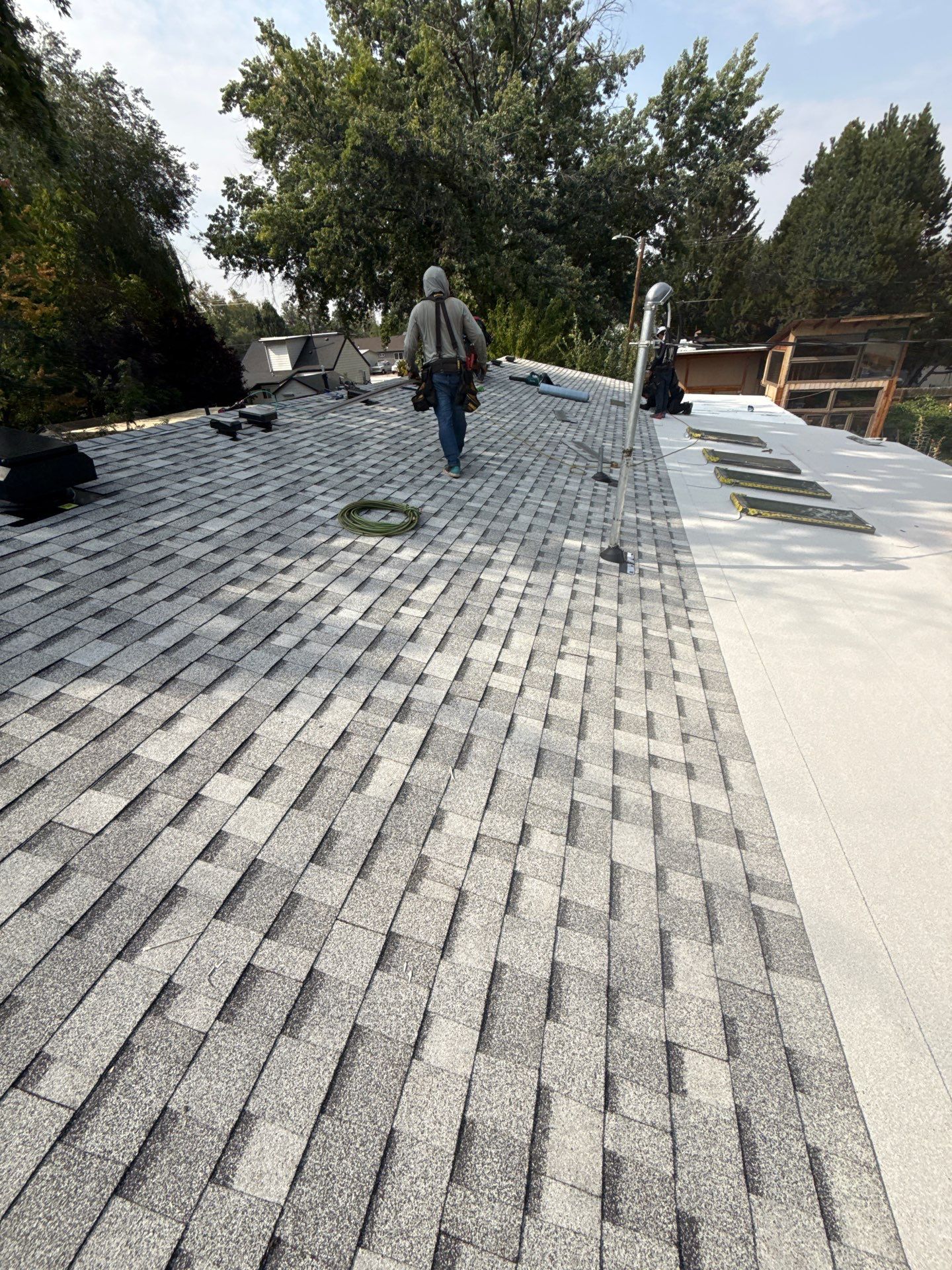 Boise Residential Roof Replacement Featuring Grey Architectural Shingles by Olive Roofing