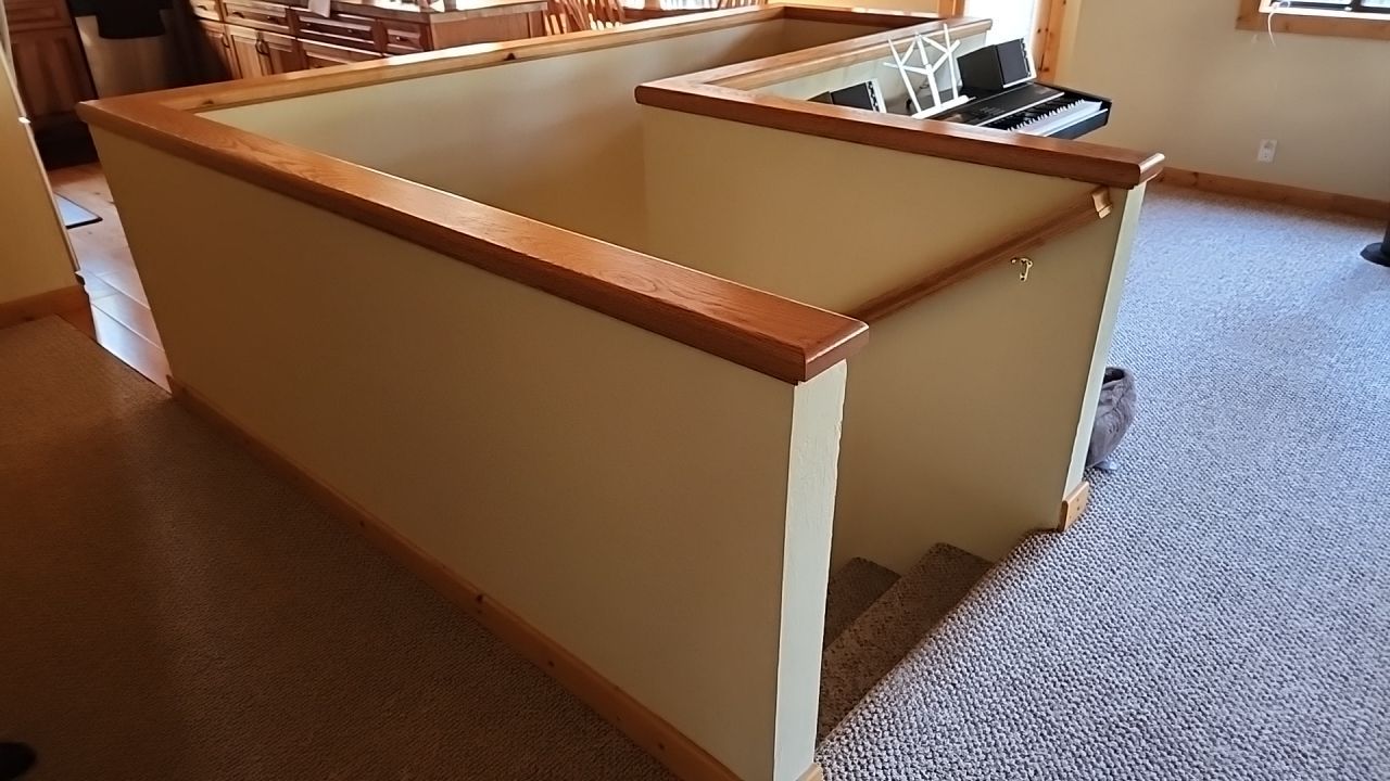 Interior Railing by The Tahoe Tradesman