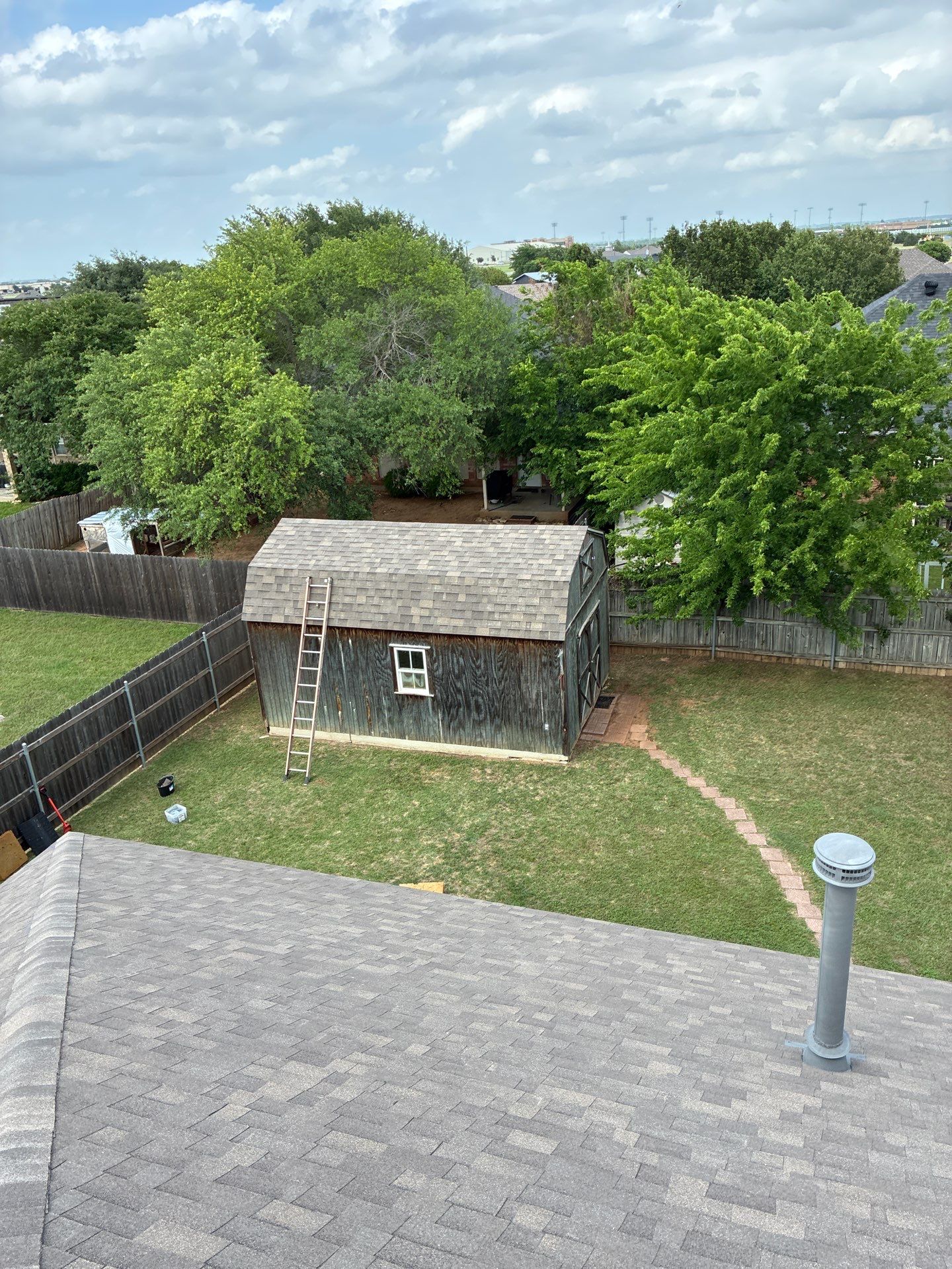 Cleburne Storm Restoration In time for Closing. by Berry Good Roofing 