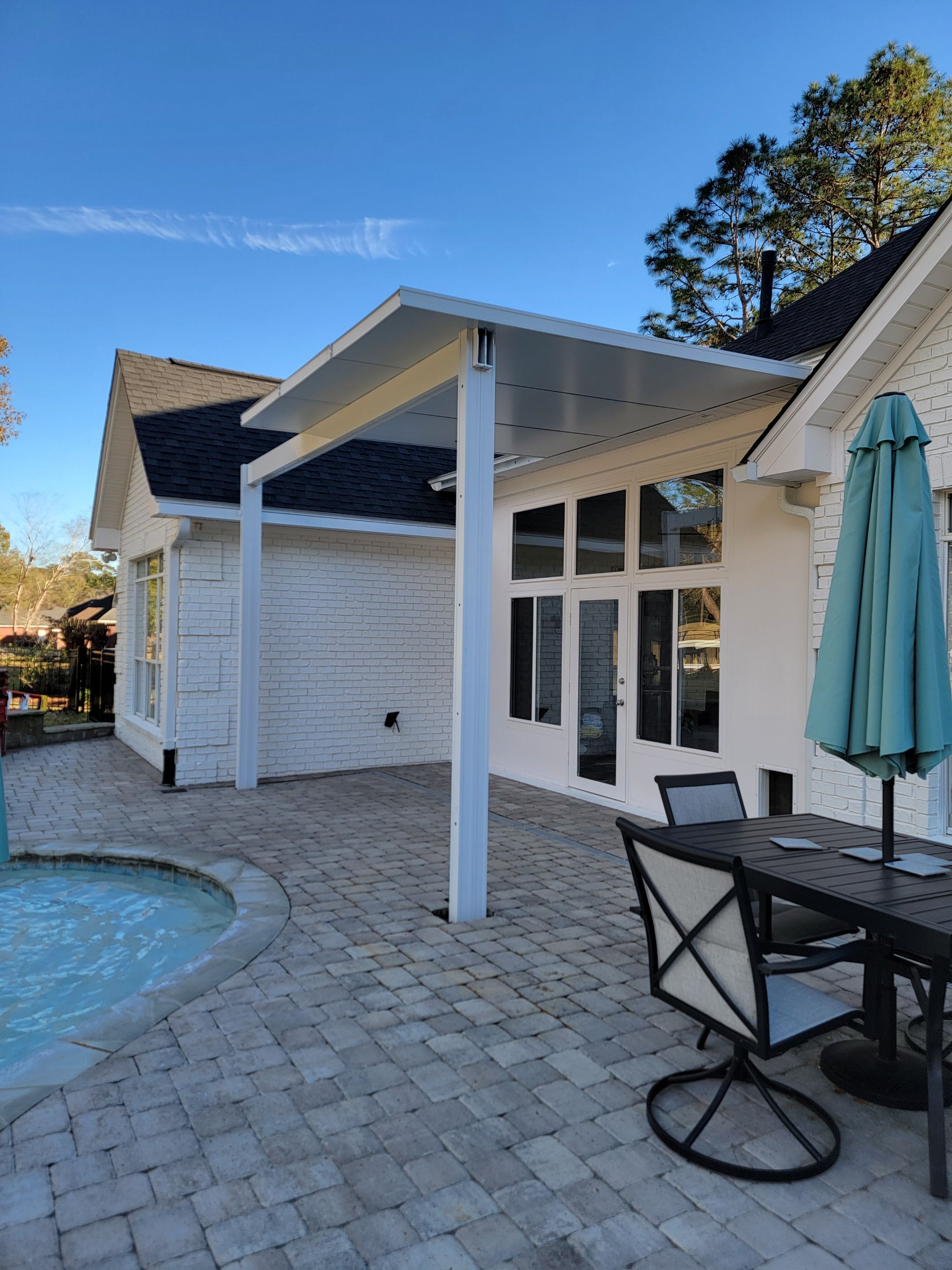Spanish Fort Pergola Using Colorbeam by Titan Sunrooms