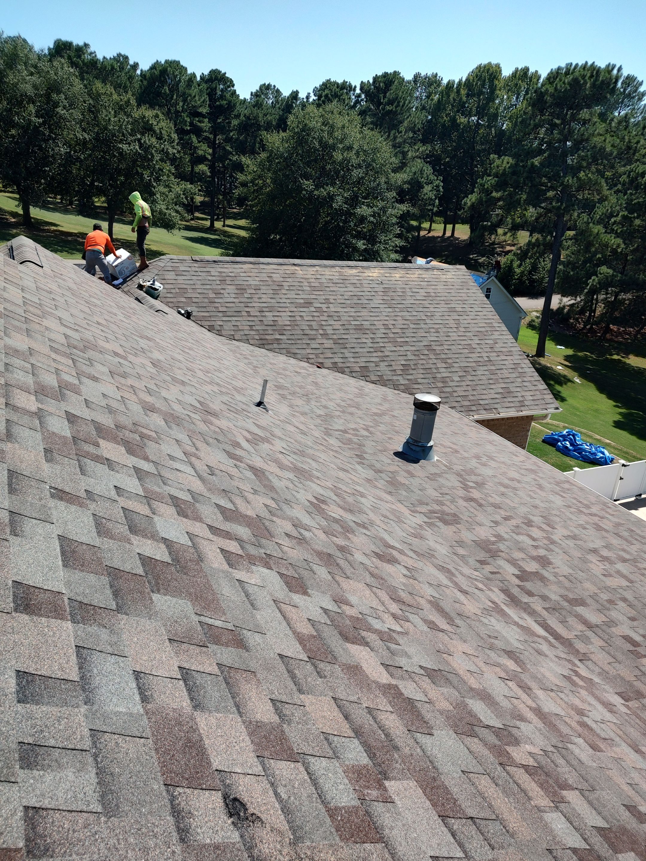 Residential Roofing Repair using Malarkey Highlander: Natural Wood by Hostetler Roofing