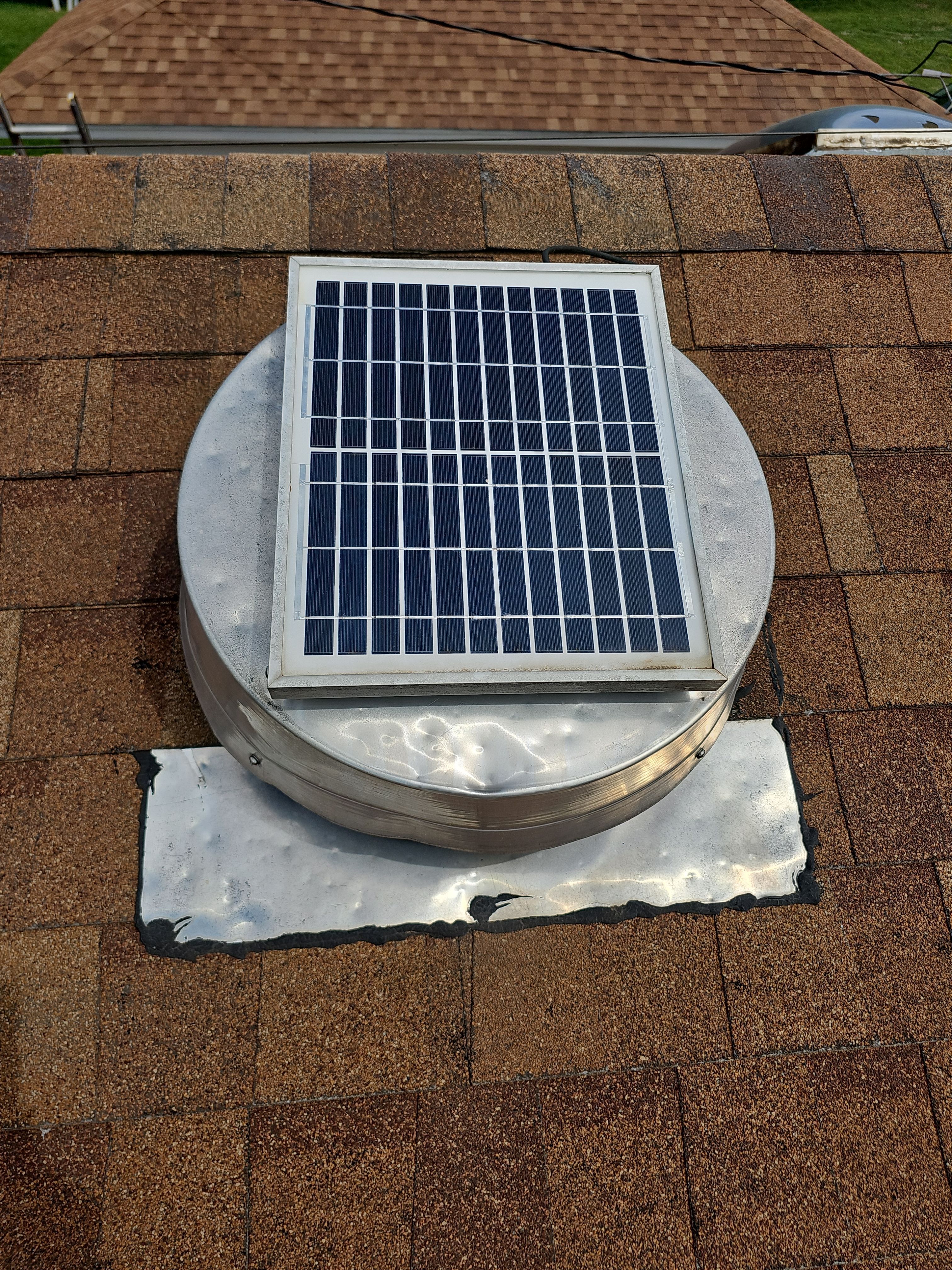   "Full Roof Replacement Due to Hail and Water Damage – Before & After" by road roofing llc