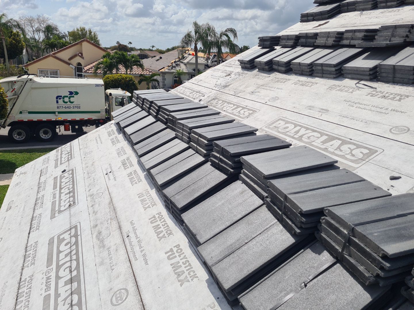 Residential Roofing Installation using Eagle Roofing Tile by BLUES BROTHERS ROOFING