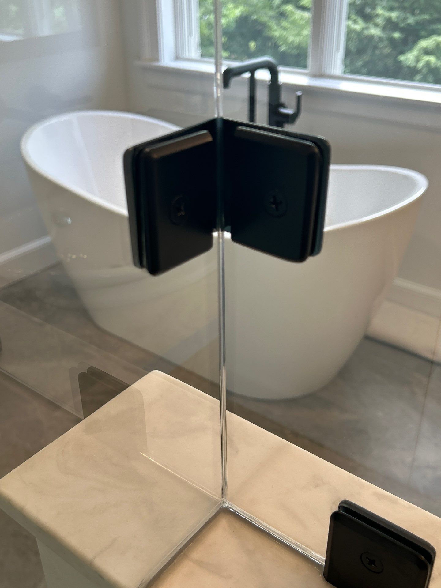 Shower using Tempered Shower Glass by Cheshire Glass Company