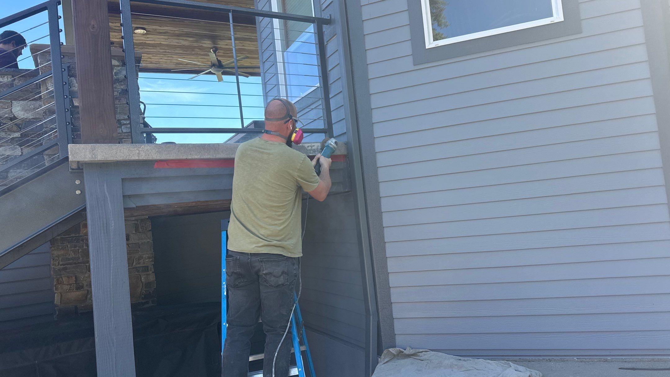 Patio Transformation using Moonstone by Croc Coatings, LLC