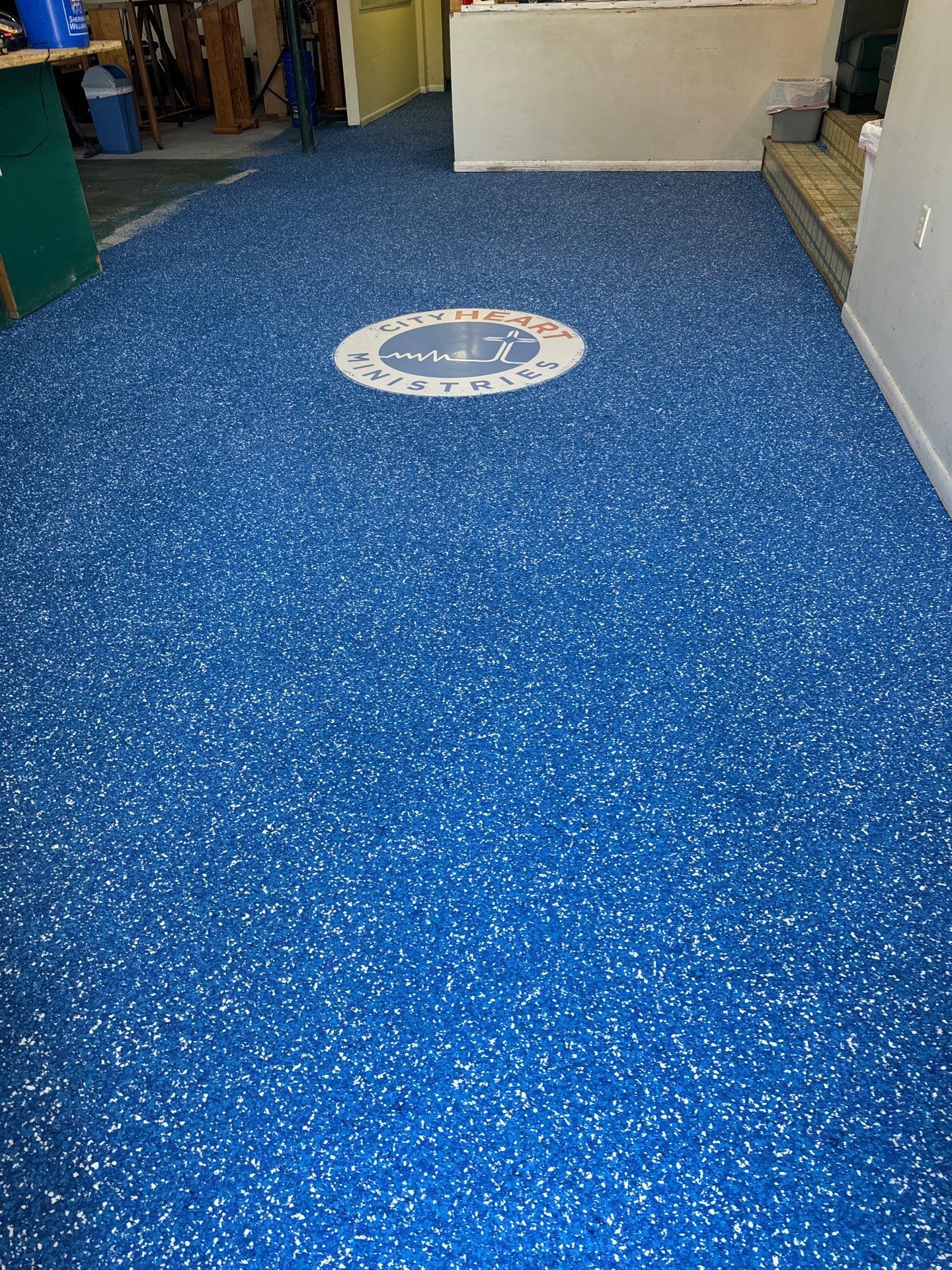 Exterior color change and Epoxy floor. by Gordon Painting