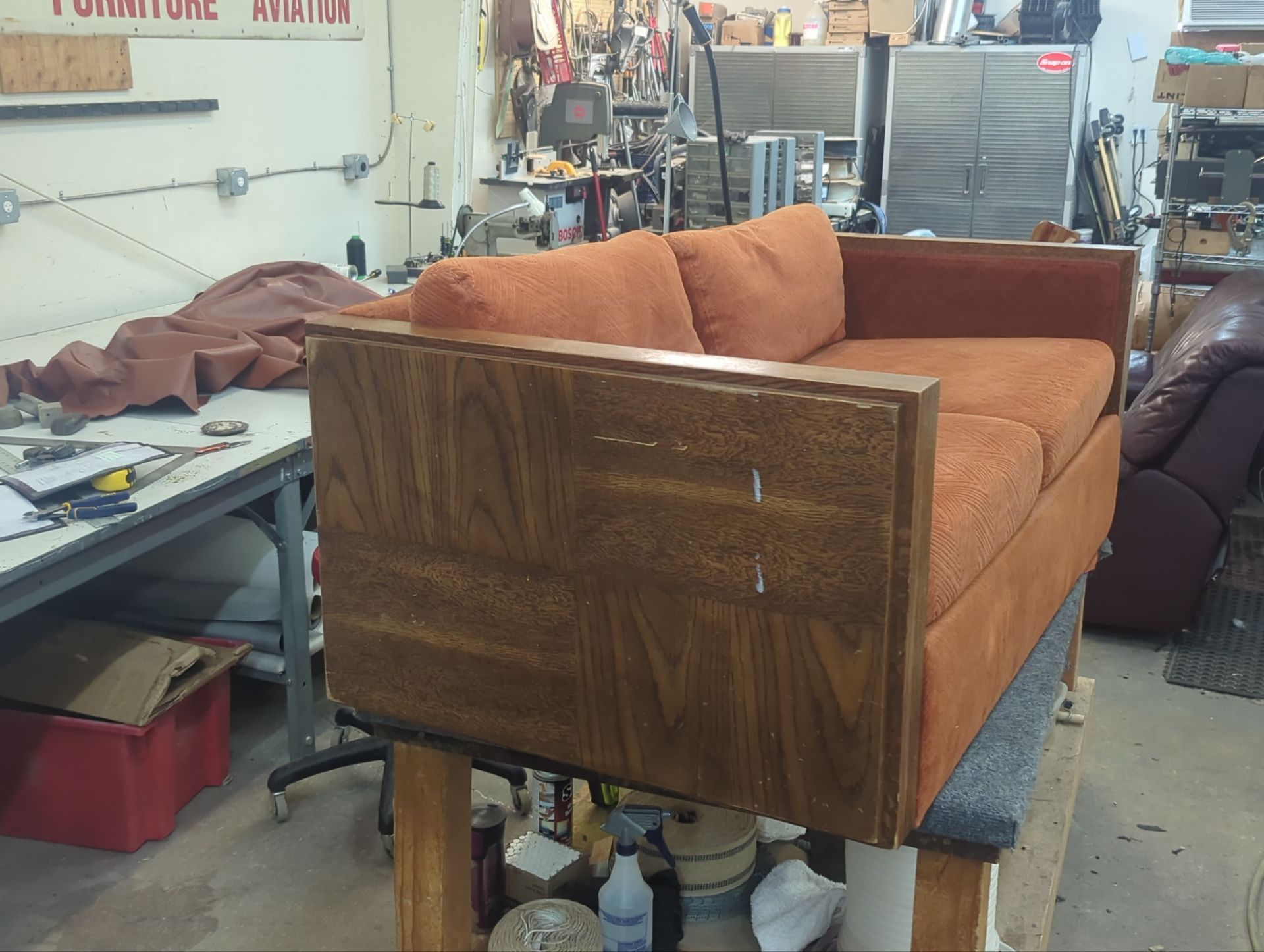 Retro Sofa  by Rocky Mountain Upholstery Co