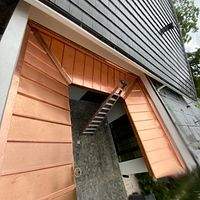 16oz Copper 1.5" Mechanical Seam by Total Roofing System The Metal Roof Experts