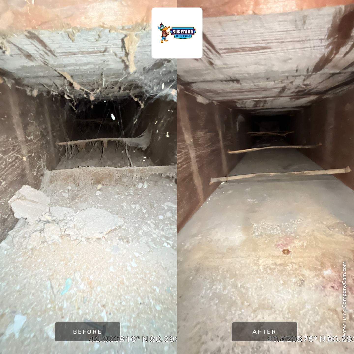 Air Duct Cleaning With a Vacuum Truck in Ellwood City, PA by Superior Air Duct Cleaning