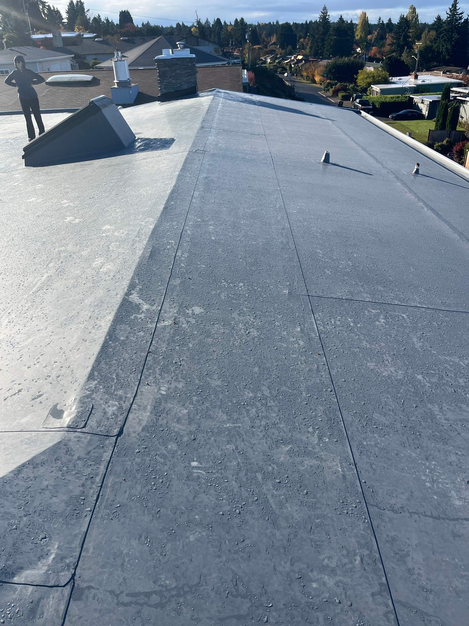 TPO Residential Roof Replacement in Tacoma, WA by Hanley Construction