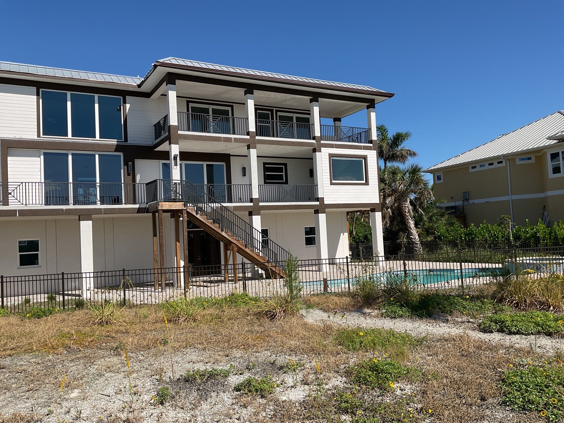 Brown Gutter Installation in Sanibel FL by Gutter Professors