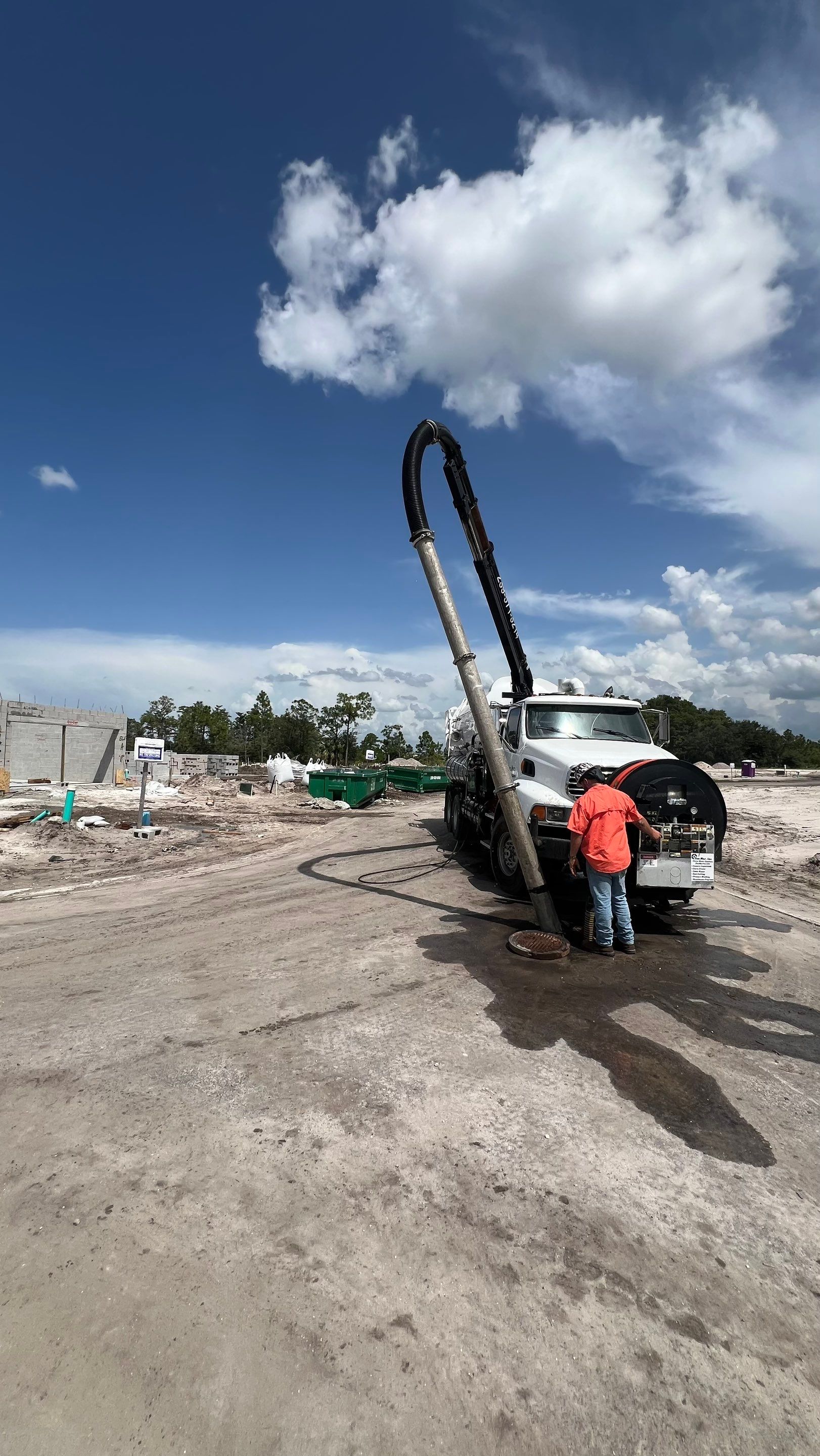 Lehigh Acres New Construction Community Sewer System Cleaning Part 1 by APS Power & Water