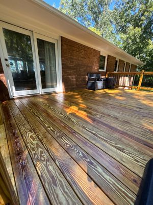 Wood Deck using Wood Sealant