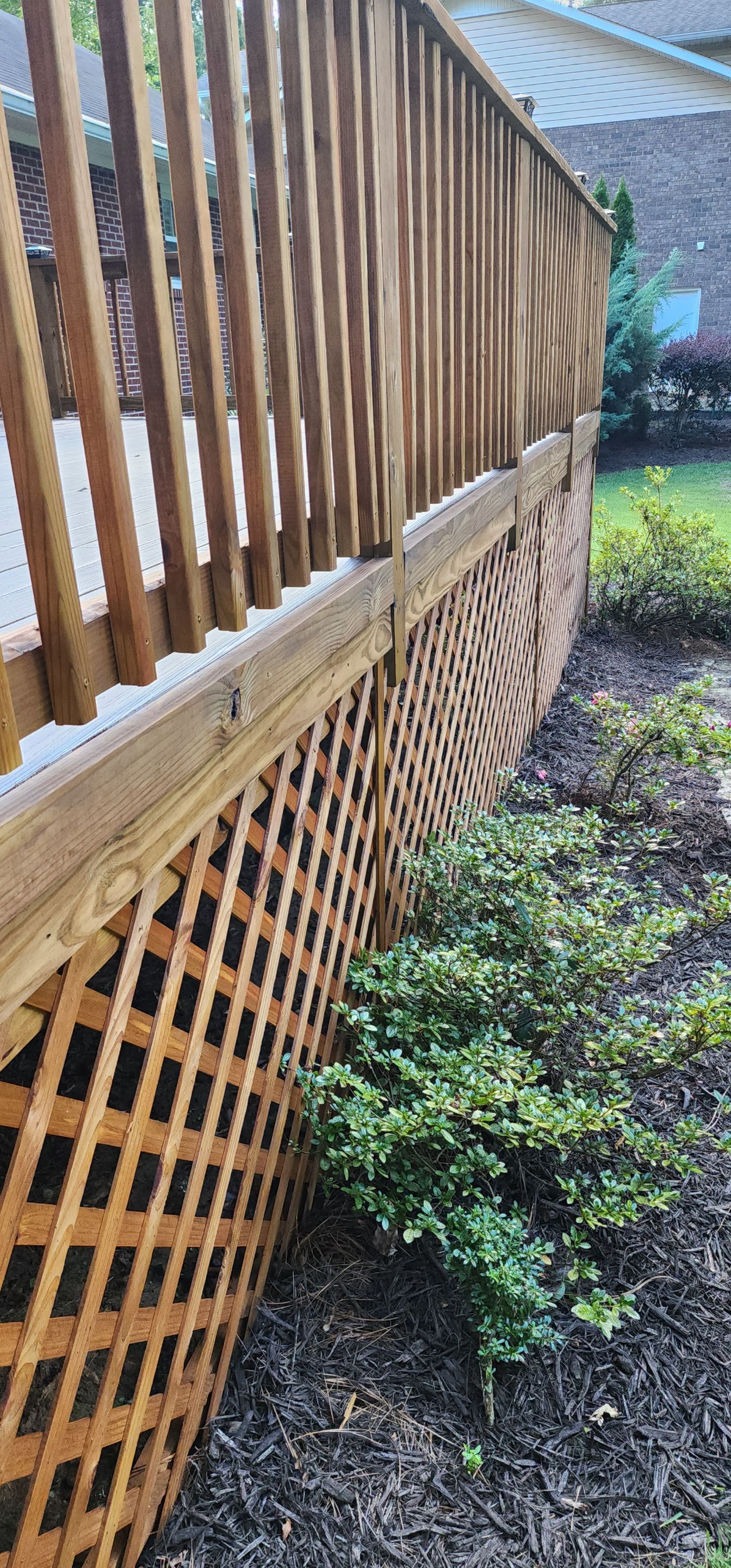 Deck Staining using Walnut by SSE by Titans of Timber Fence & Stain