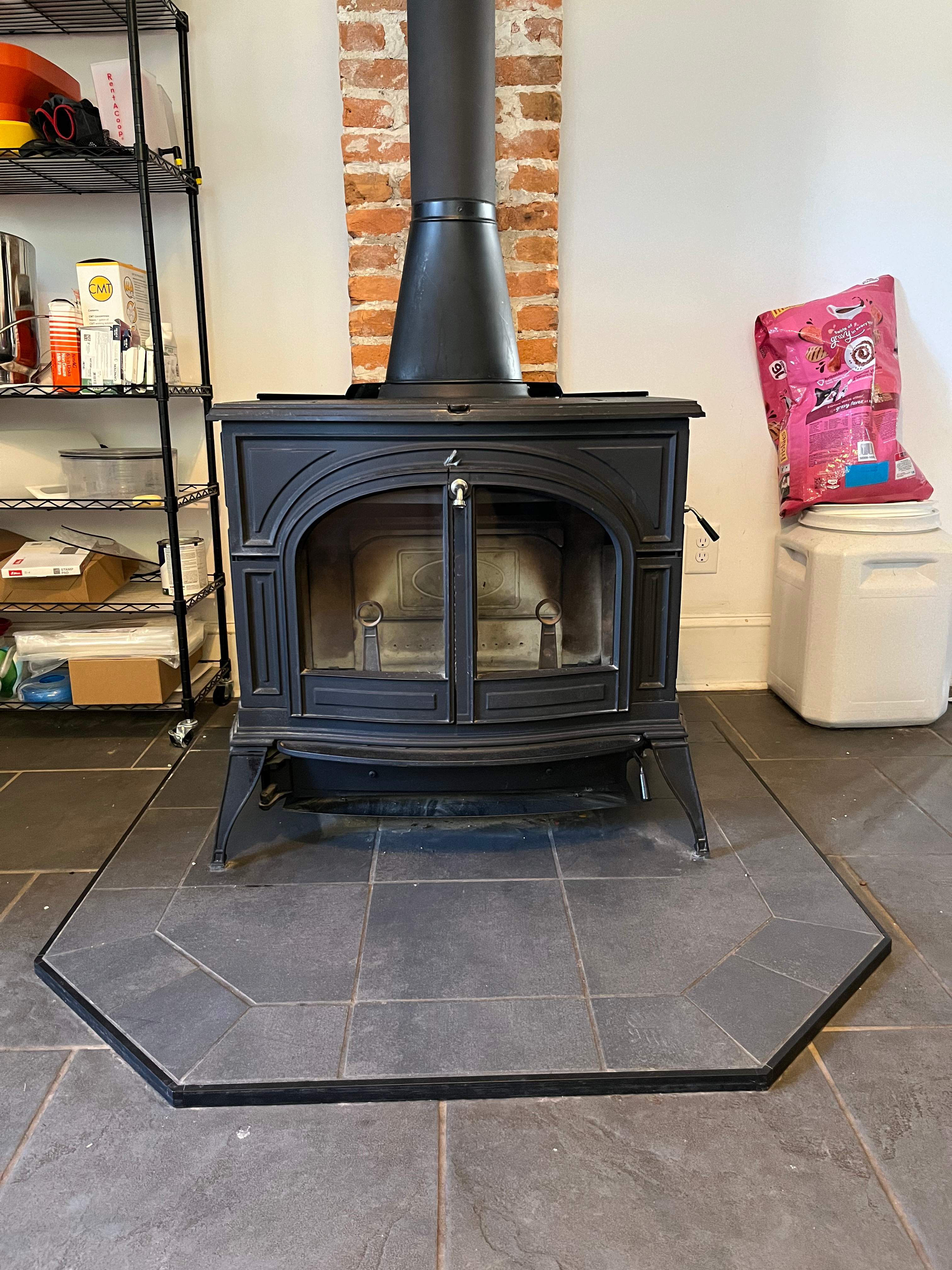 Wood Stove Installation and Fireplace Build by Premier Chimney and Roofing