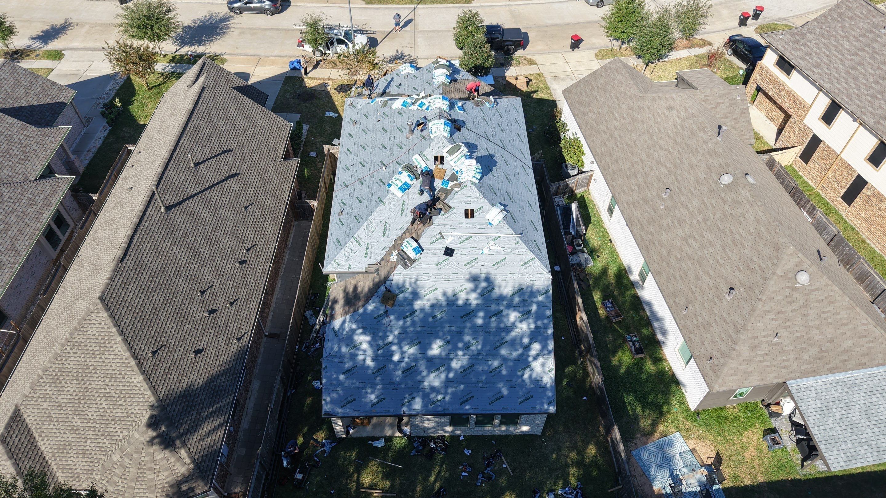 Roof Replacement Project in Houston by Roofing Technologies Unlimited