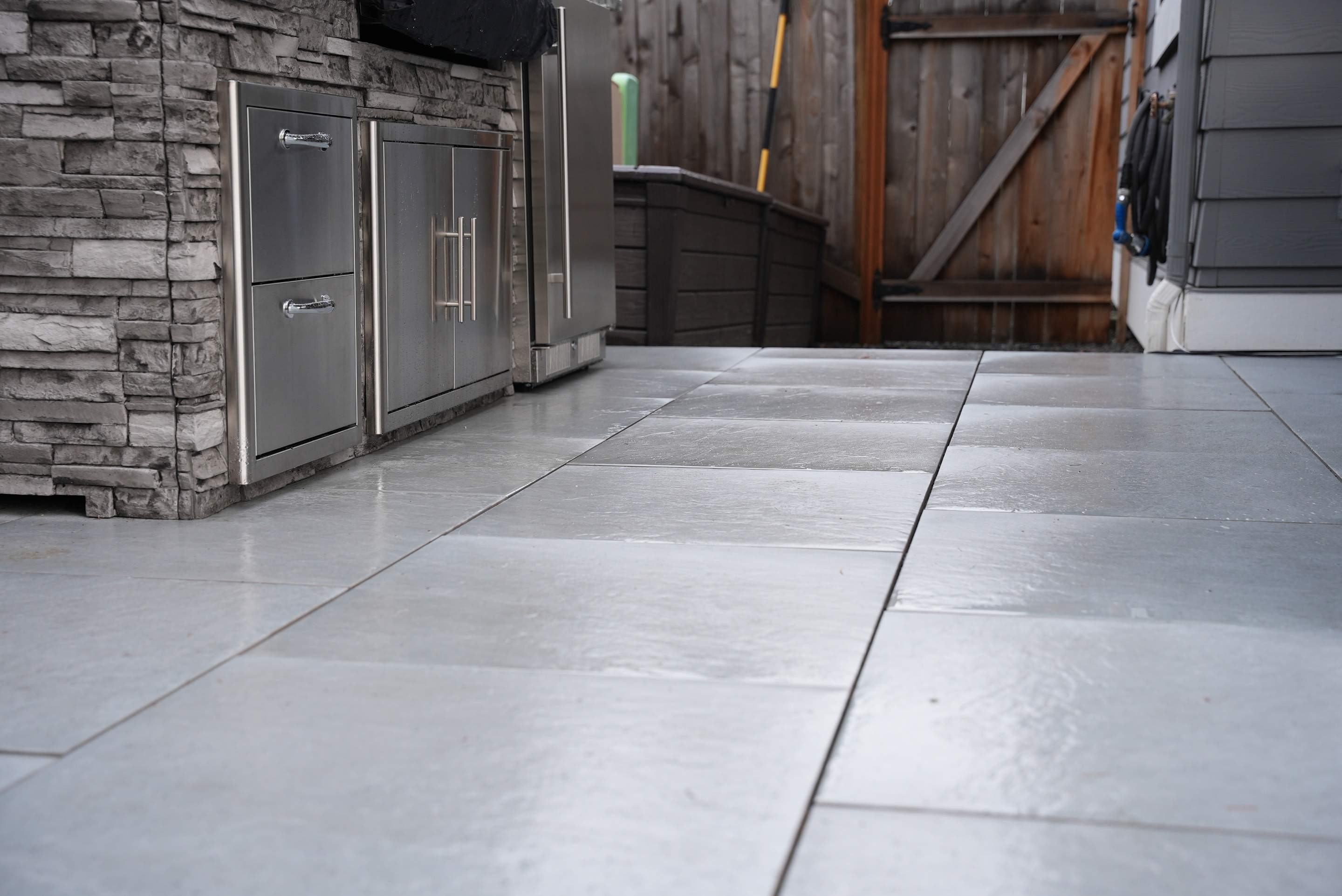 Hardscaping Back Patio Landscape Project  by Jireh Asphalt & Concrete Inc 