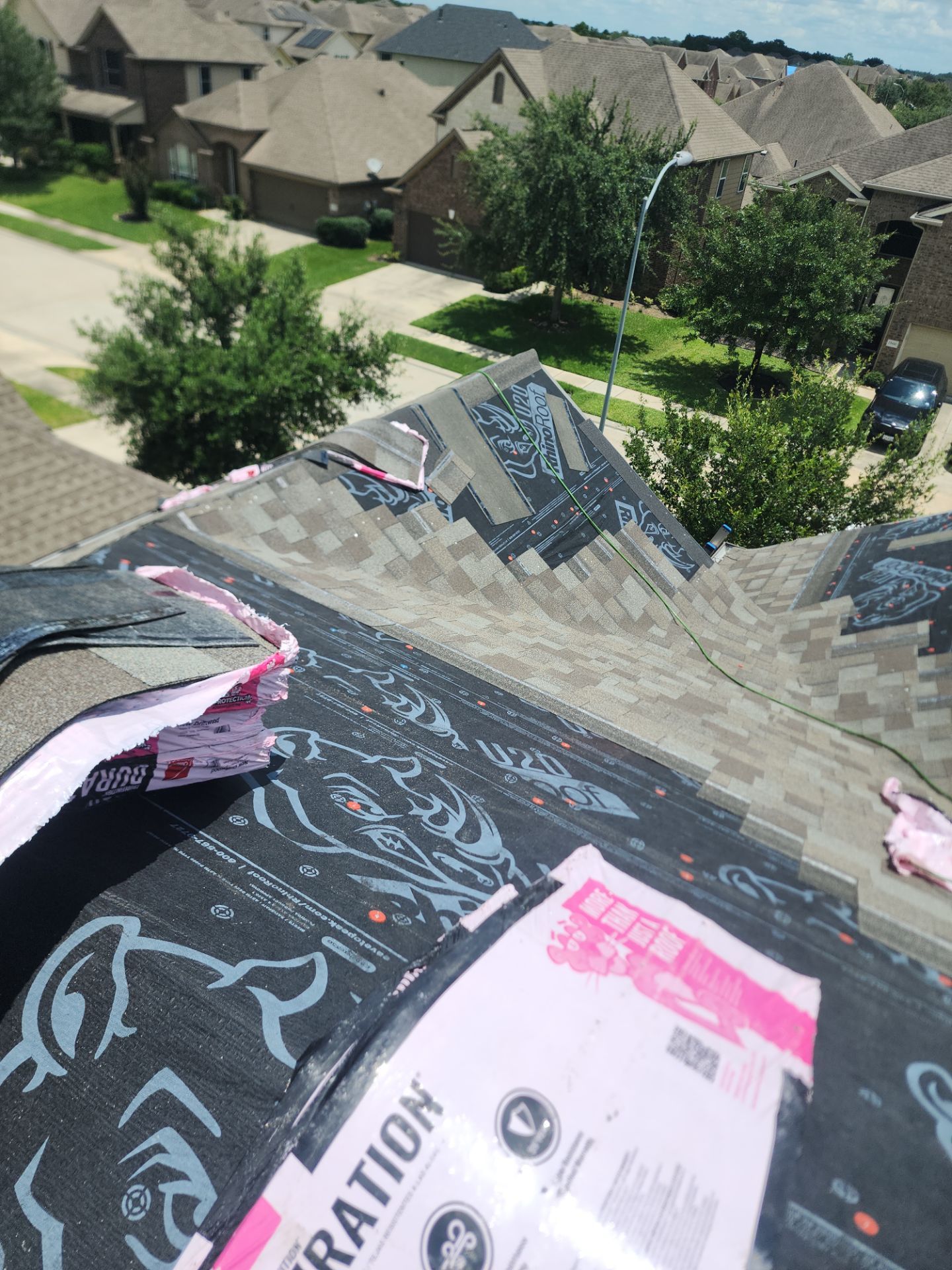 Residential Roofing Installation using Owen's Corning Duration (Lifetime) Shingles by Roof Repair Company