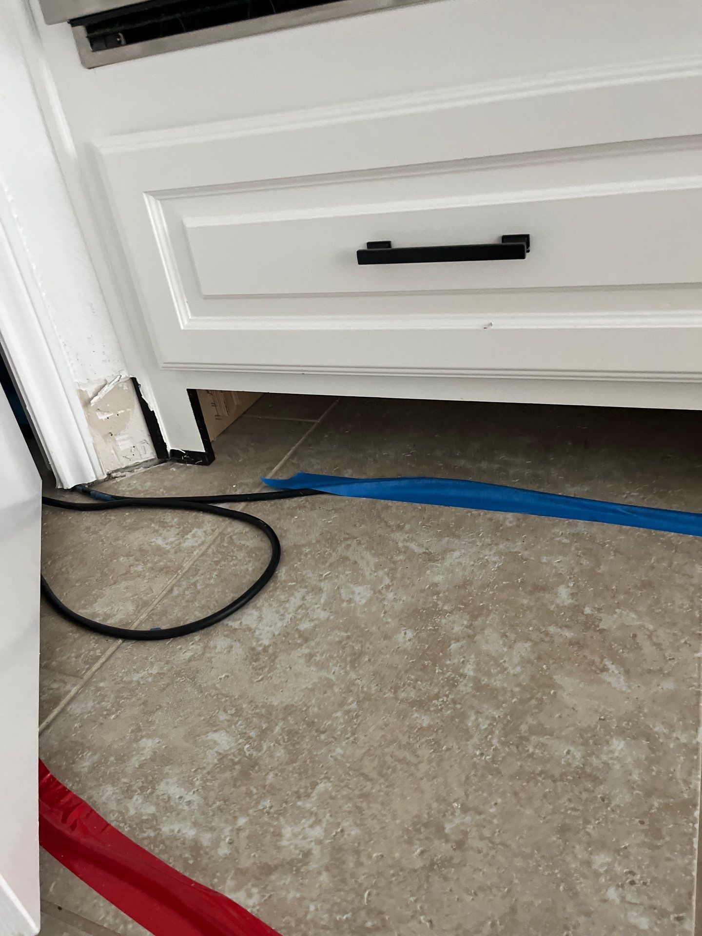 Kitchen Remodel using Water mitigation equipment by L&T General Contractors and Restoration INC