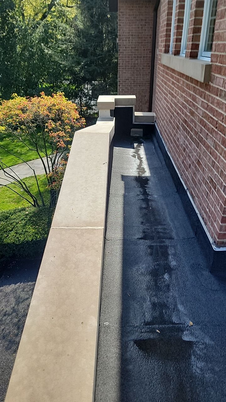 natural stone using Algaecide, soft wash soap by Northern Power Washing LLC.