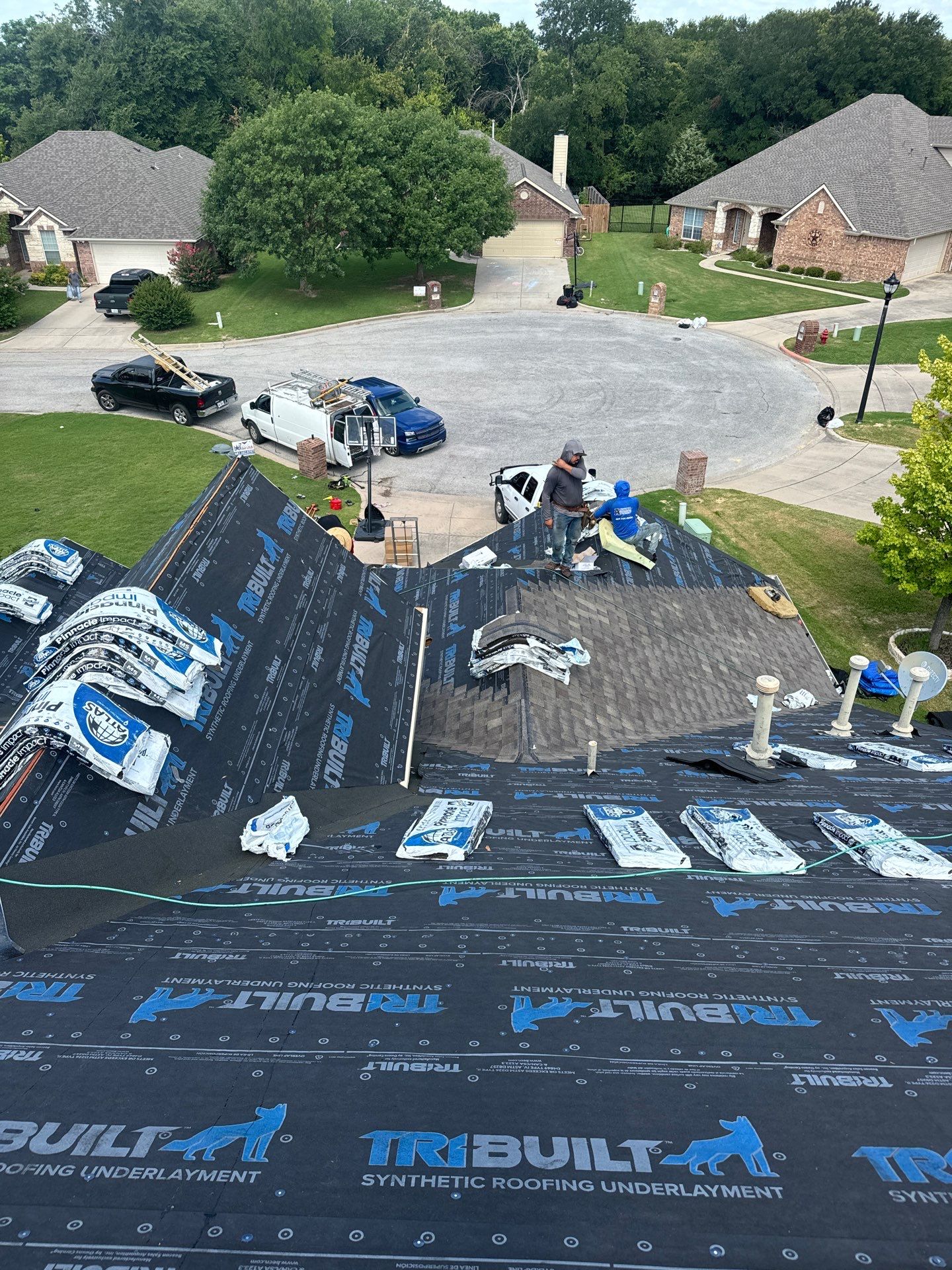 Project in Weatherford by Lonestar Roofing and Restoration LLC.