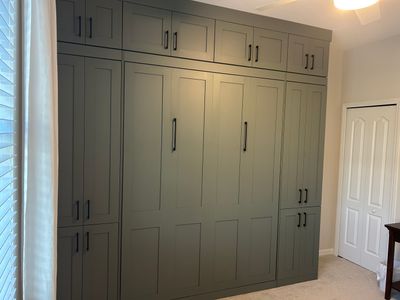 Celadon Murphy Bed with Wall Units