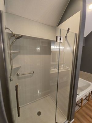 Bathroom Addition using Acrylic
