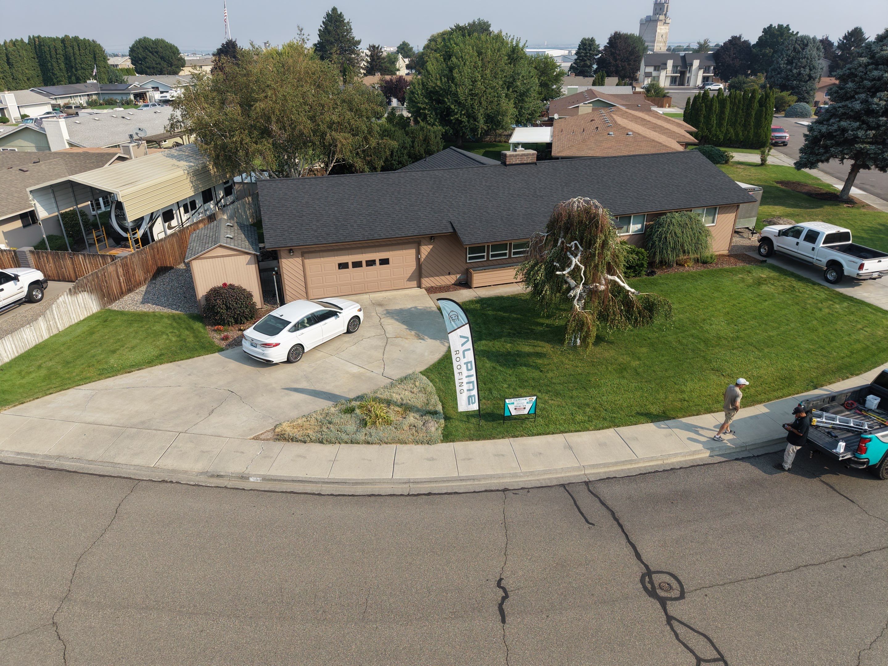 Residential Architectural Shingle Roof Replacement in Kennewick, Washington by Alpine Roofing