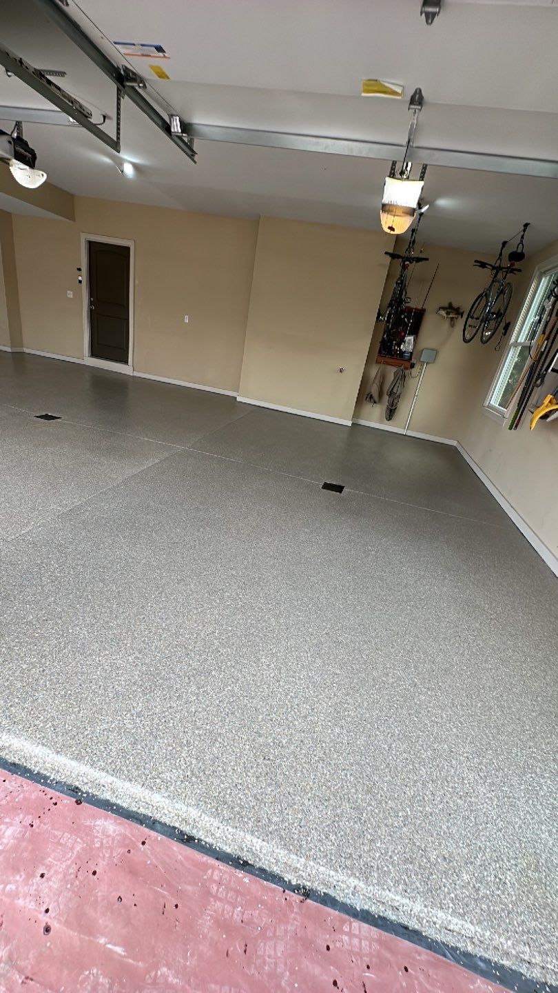 Large Patio + Garage Project in Moon Township by Floors in a Day, Inc