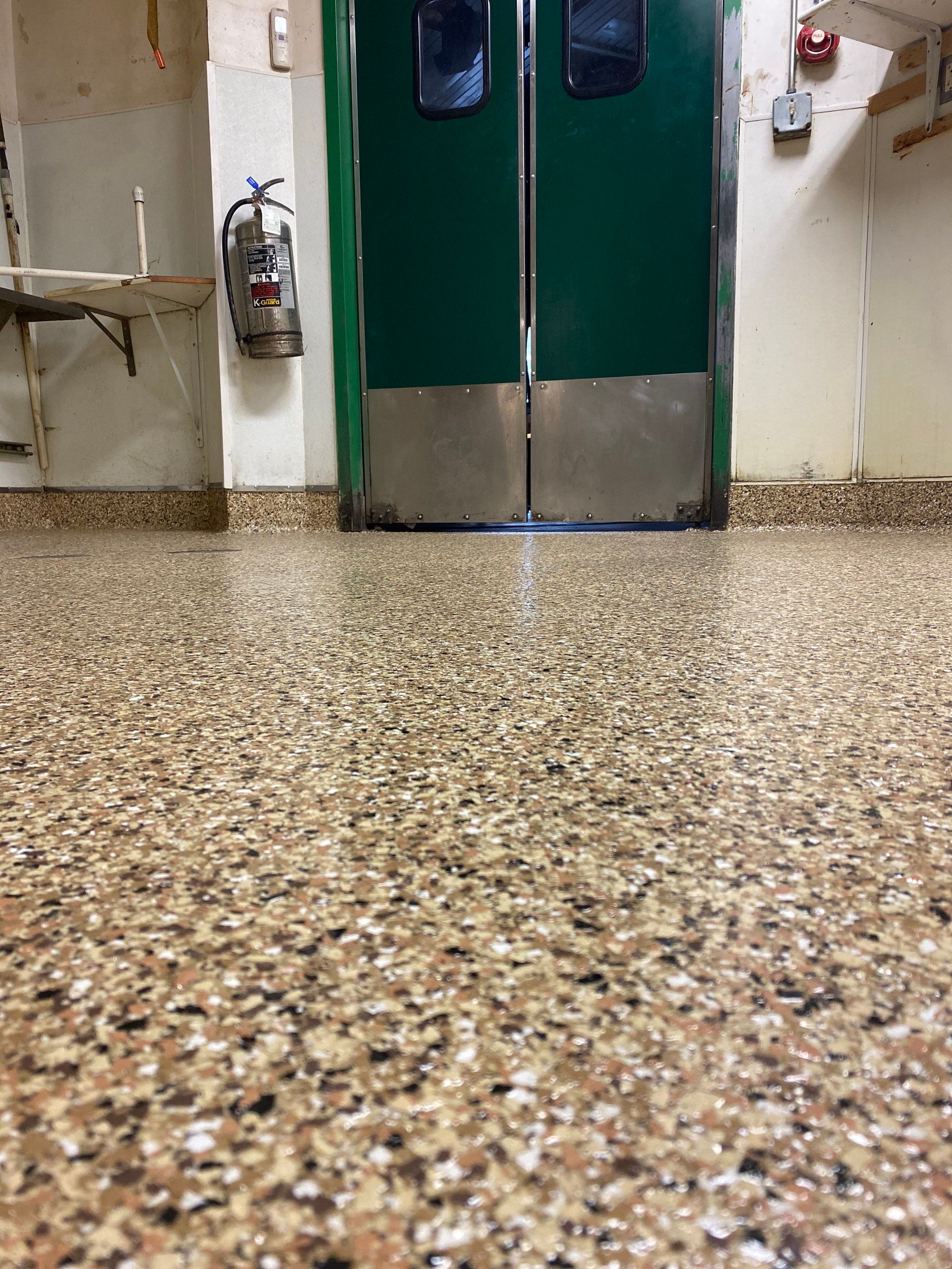 Commercial Floor Transformation using Penntek Evolution System by Croc Coatings, LLC