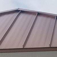 24ga 1.5" Mechanical Seam Copper Metallic   by Total Roofing System The Metal Roof Experts