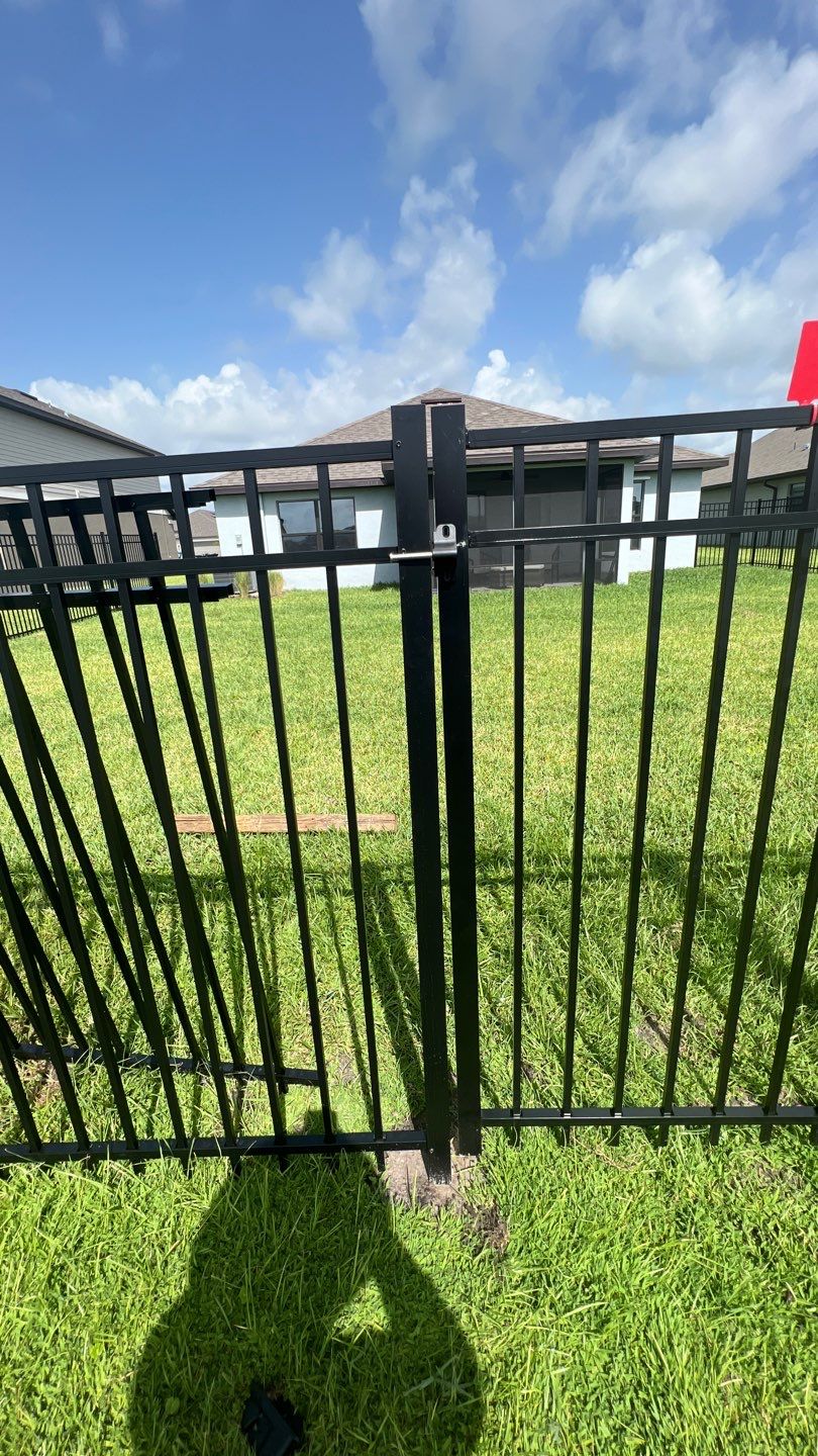 Parrish, FL 4ft. Tall 3-Rail Black Aluminum Fence  by Asap fence and gates, LLC