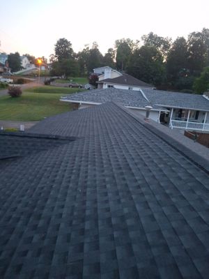 Residential Roofing Installation using GAF Timberline HDZ Charcoal