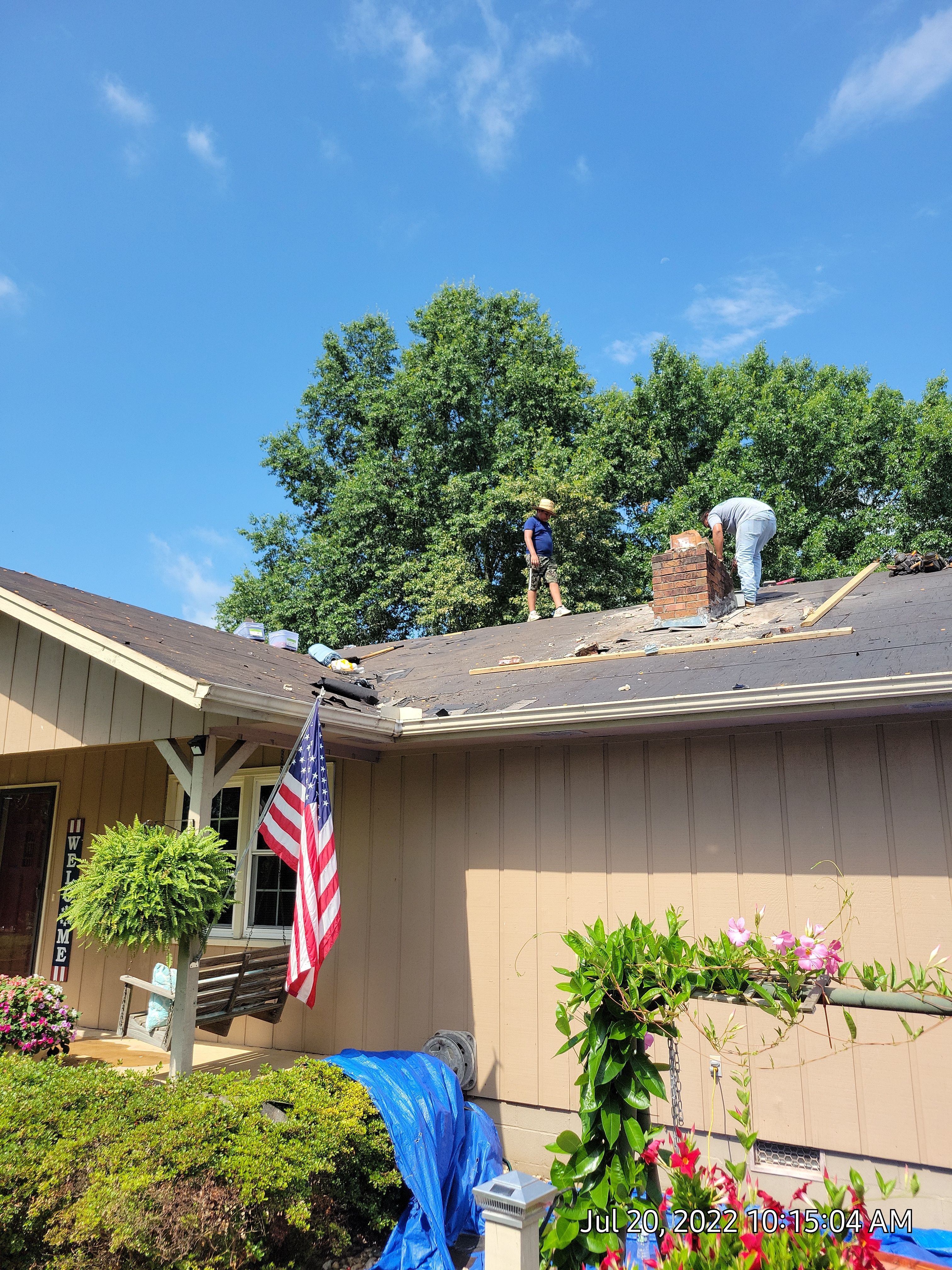 Residential Roof Remove and Replace using Low Rib Metal Roofing Panels by Bullard Roofing