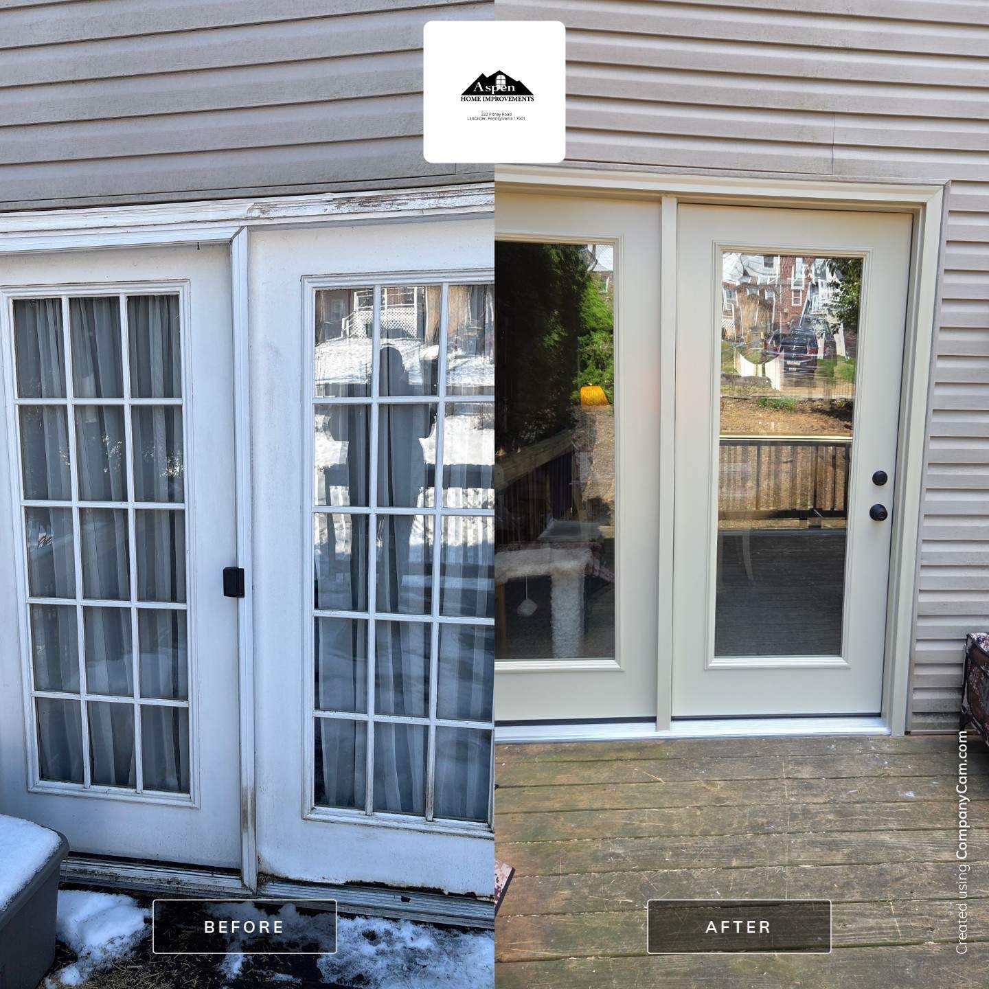 Door With Sidelite and Patio Door by Aspen Home Improvements