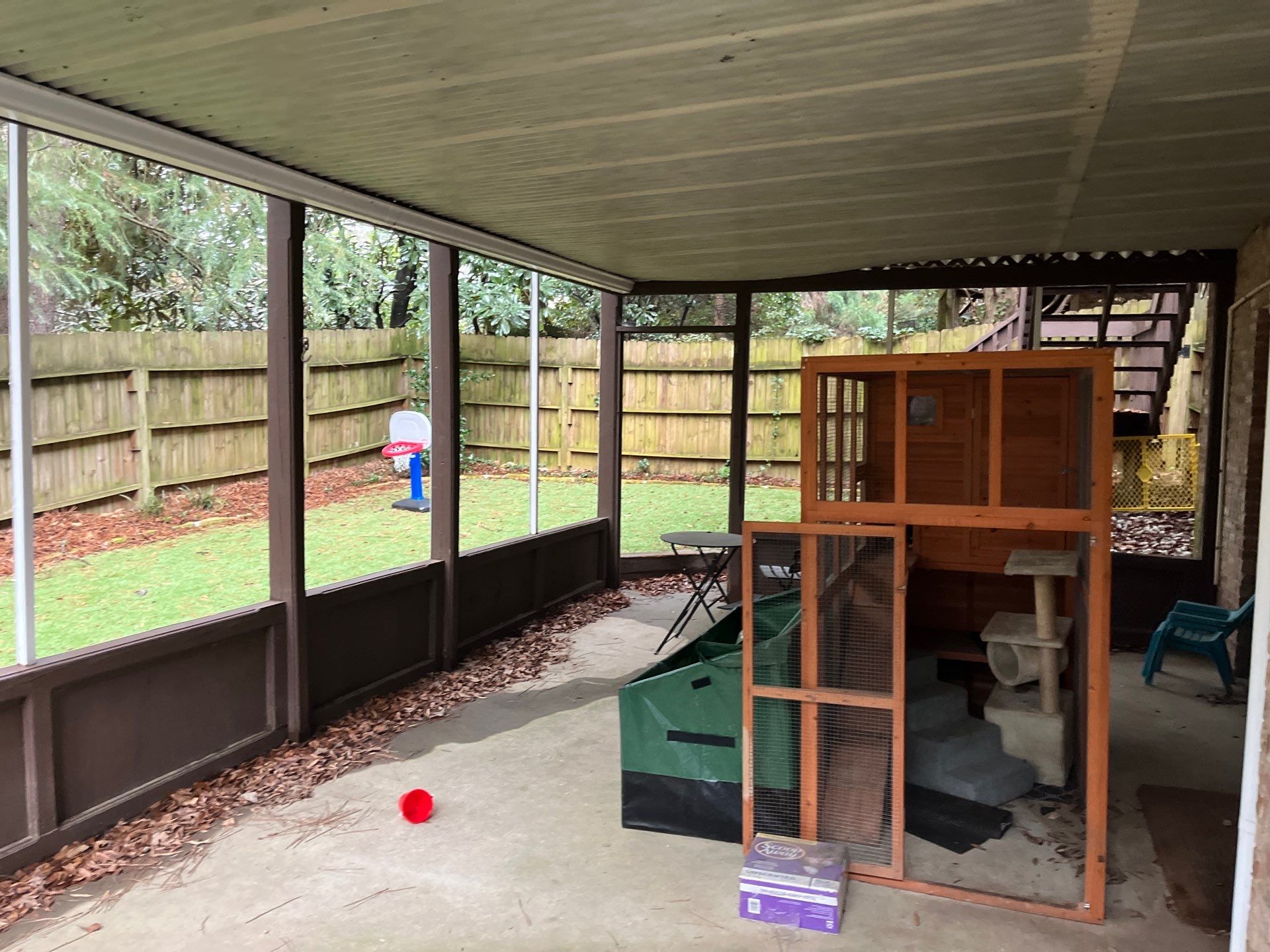Trex New Deck Build with Screened in Under Deck by Nelson Exteriors 